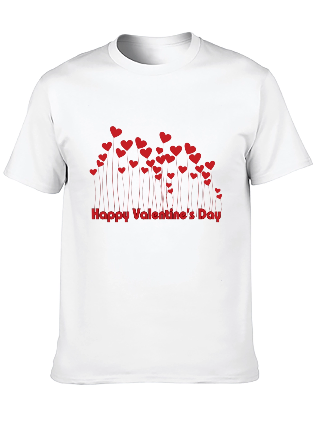 Valentines Day Heart Tee - Black