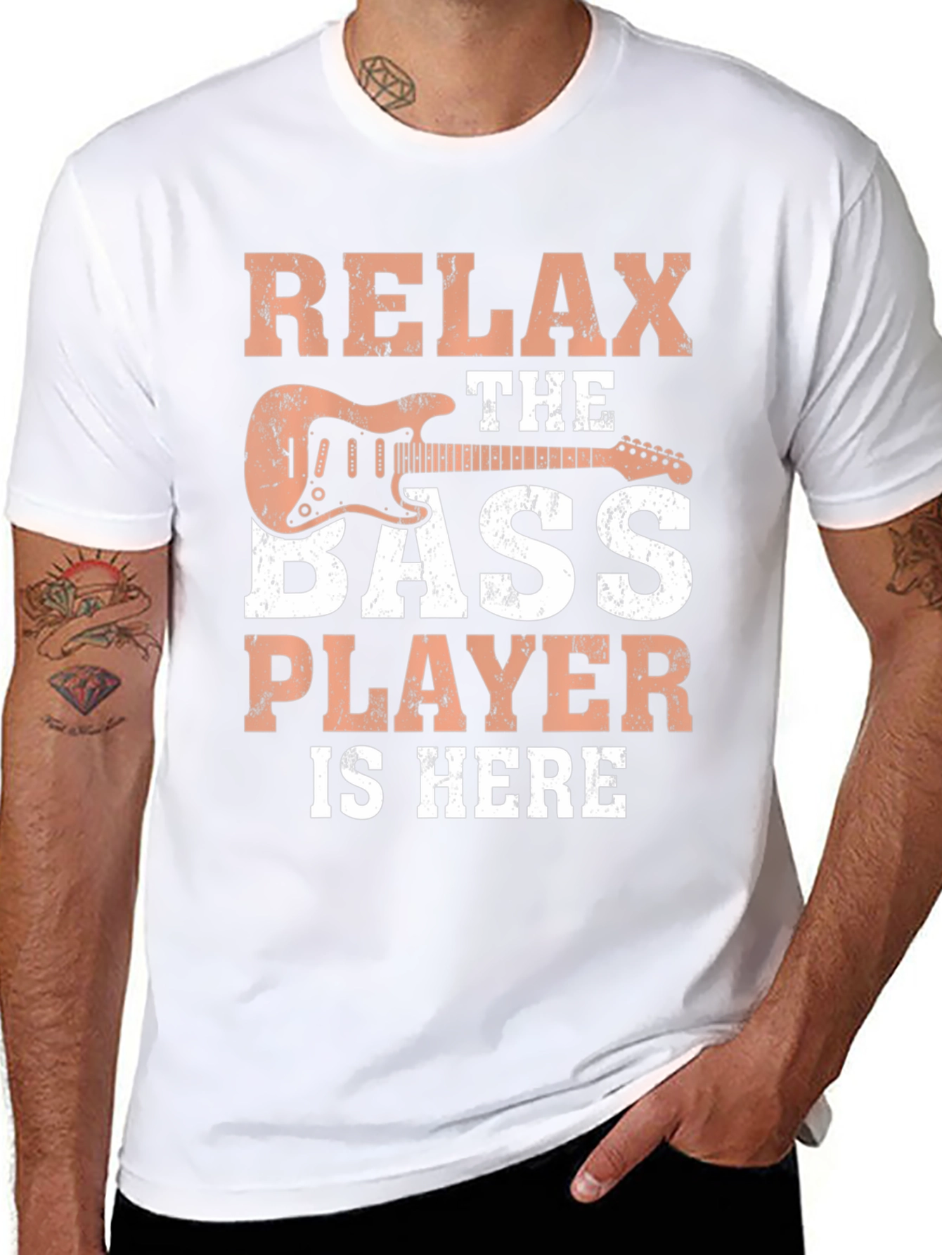 Relax Bass Player T-Shirt - Musician Tee