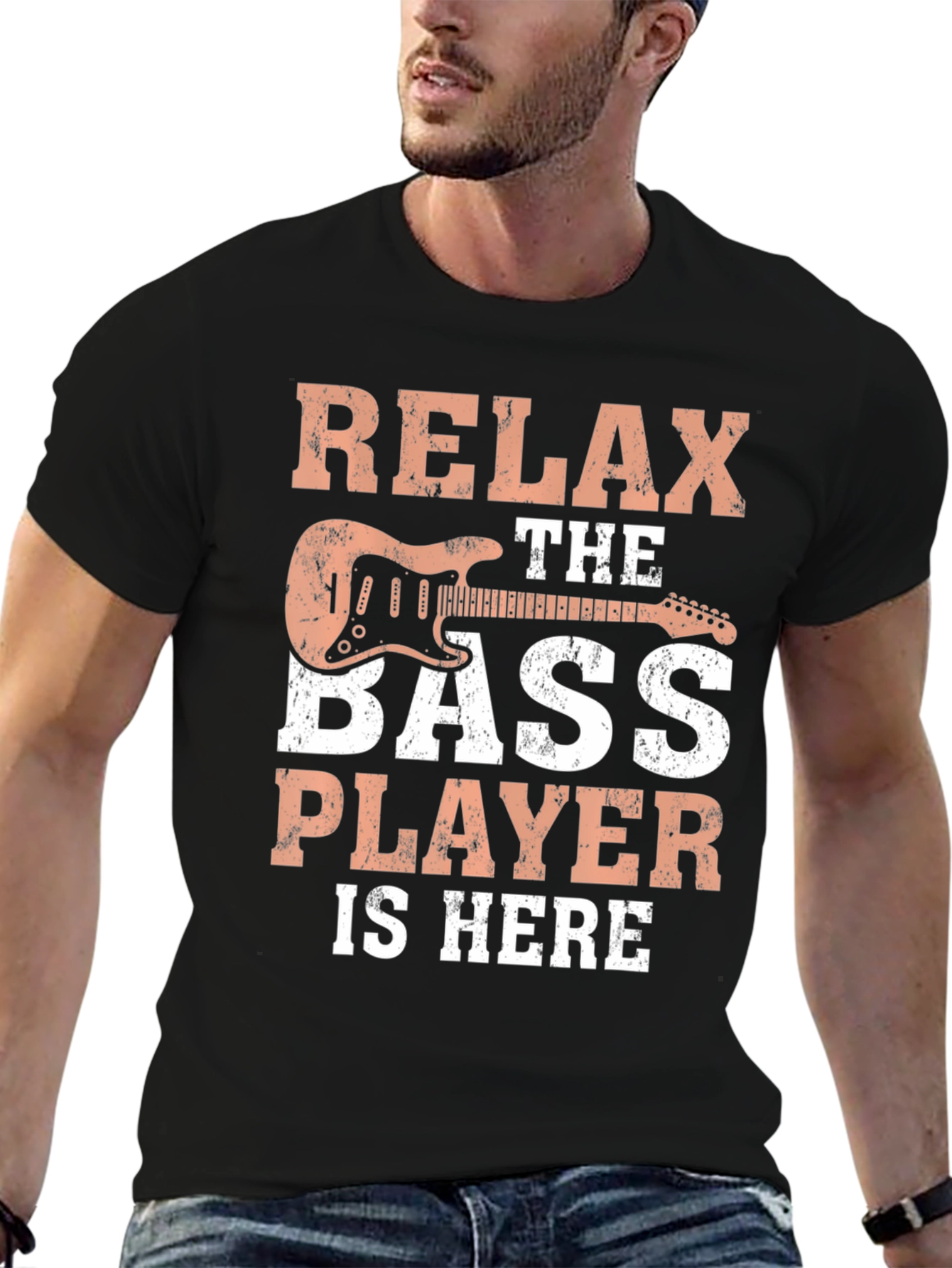 Relax Bass Player T-Shirt - Musician Tee