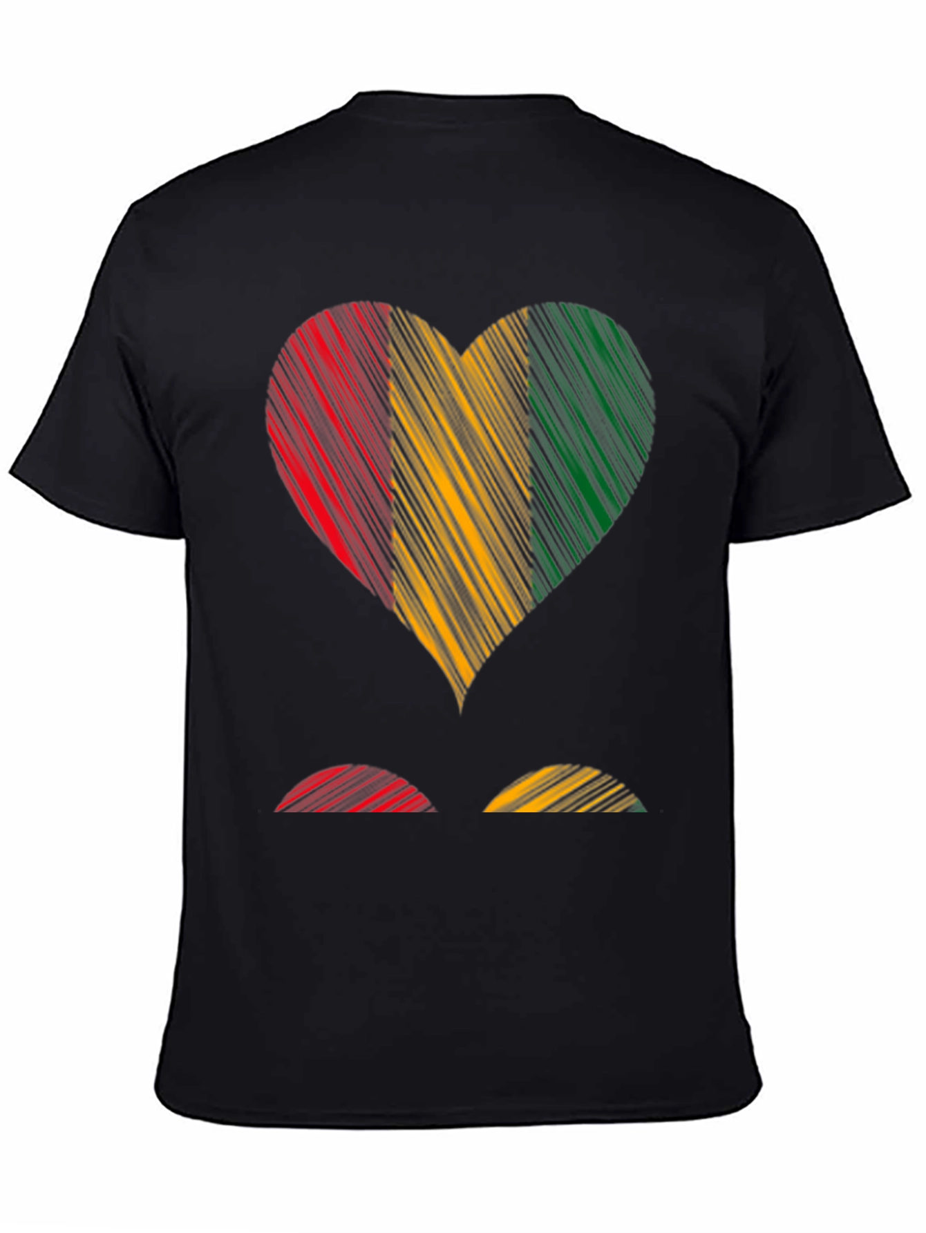 Heart Flag Graphic Tee - Casual Cotton T-Shirt