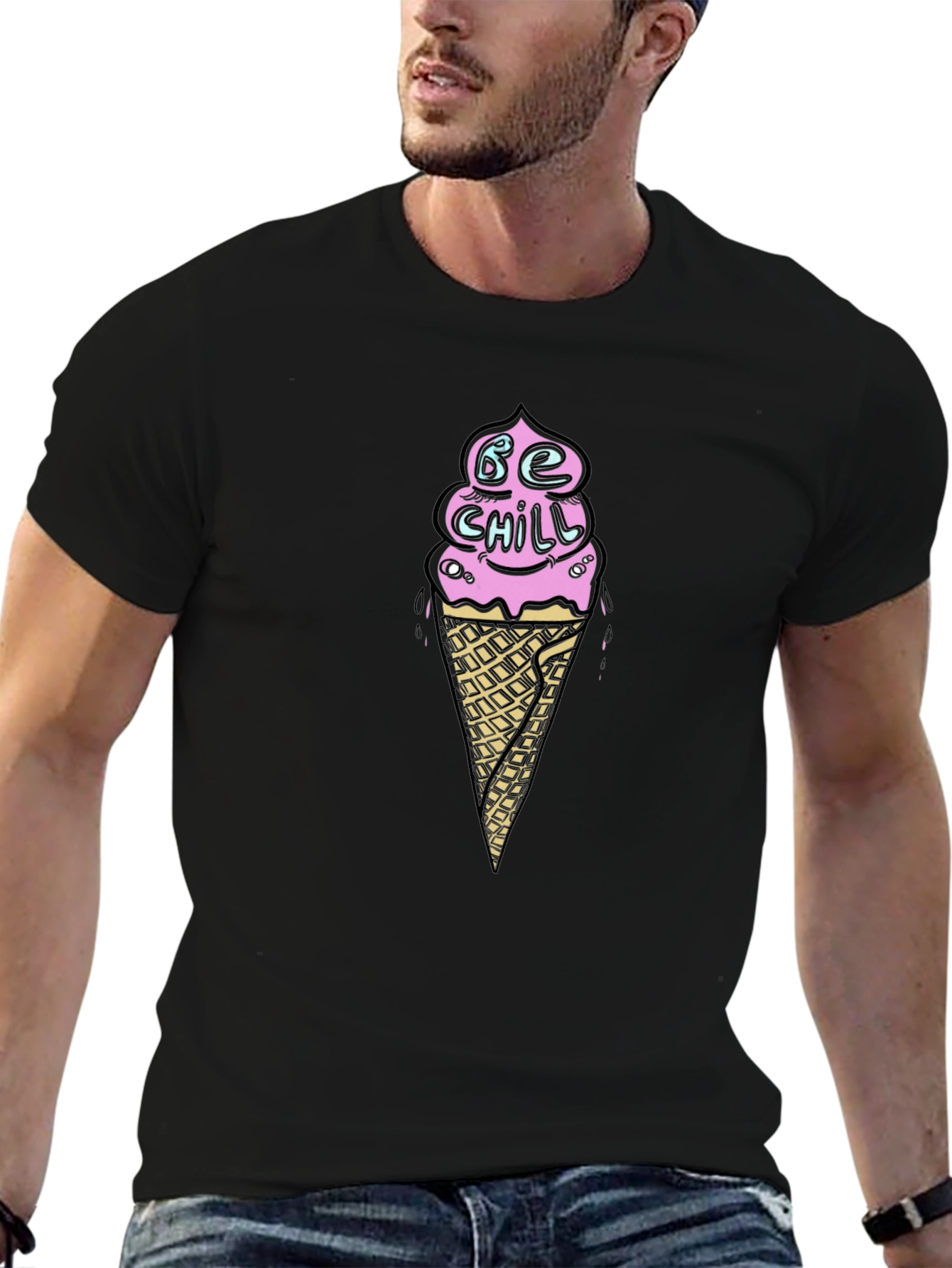 Be Chill Ice Cream Graphic T-Shirt