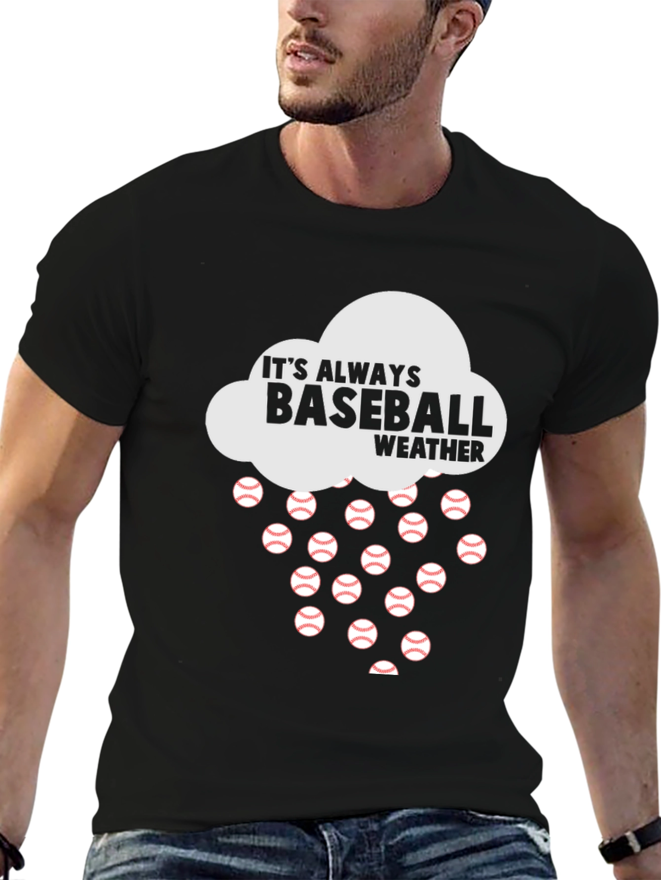 Its Always Baseball Weather Graphic T-Shirt