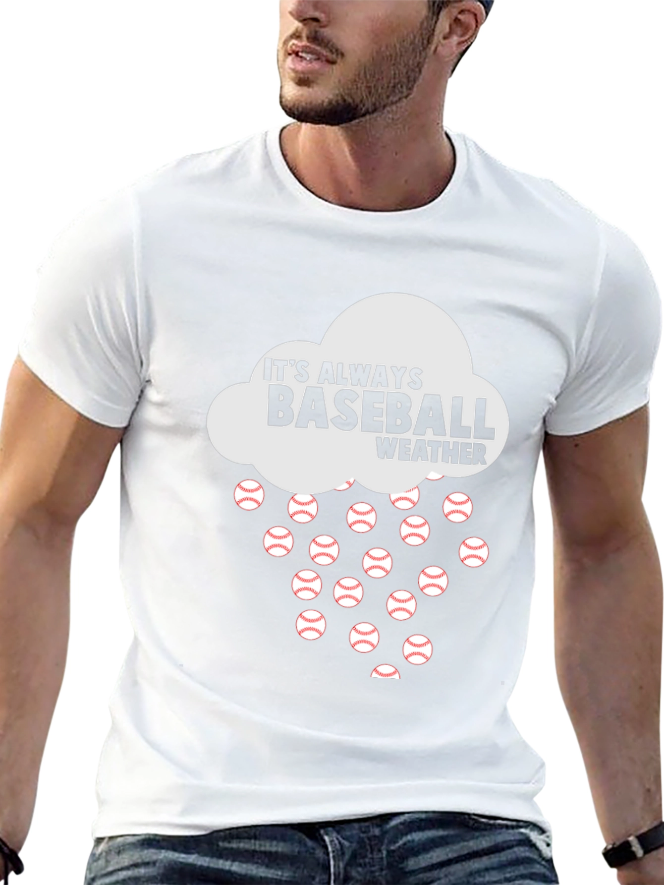 Its Always Baseball Weather Graphic T-Shirt