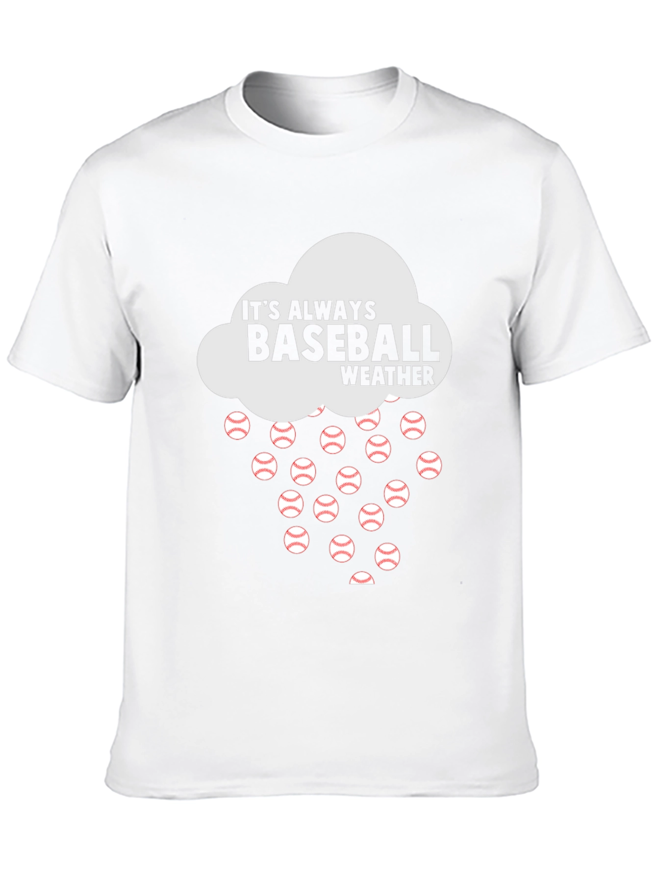 Its Always Baseball Weather Graphic T-Shirt