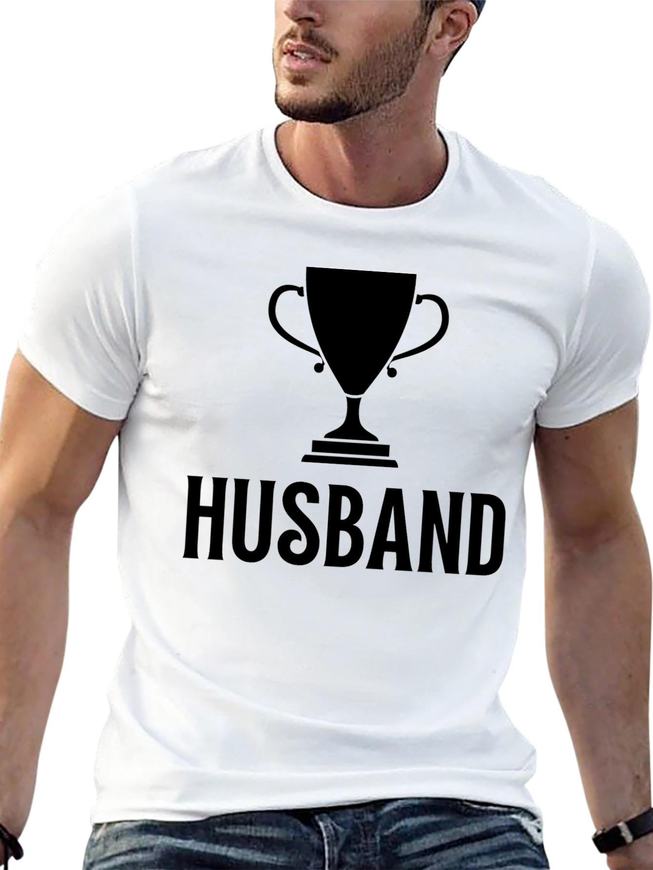Husband Trophy Graphic Tee - Best Husband Ever Shirt