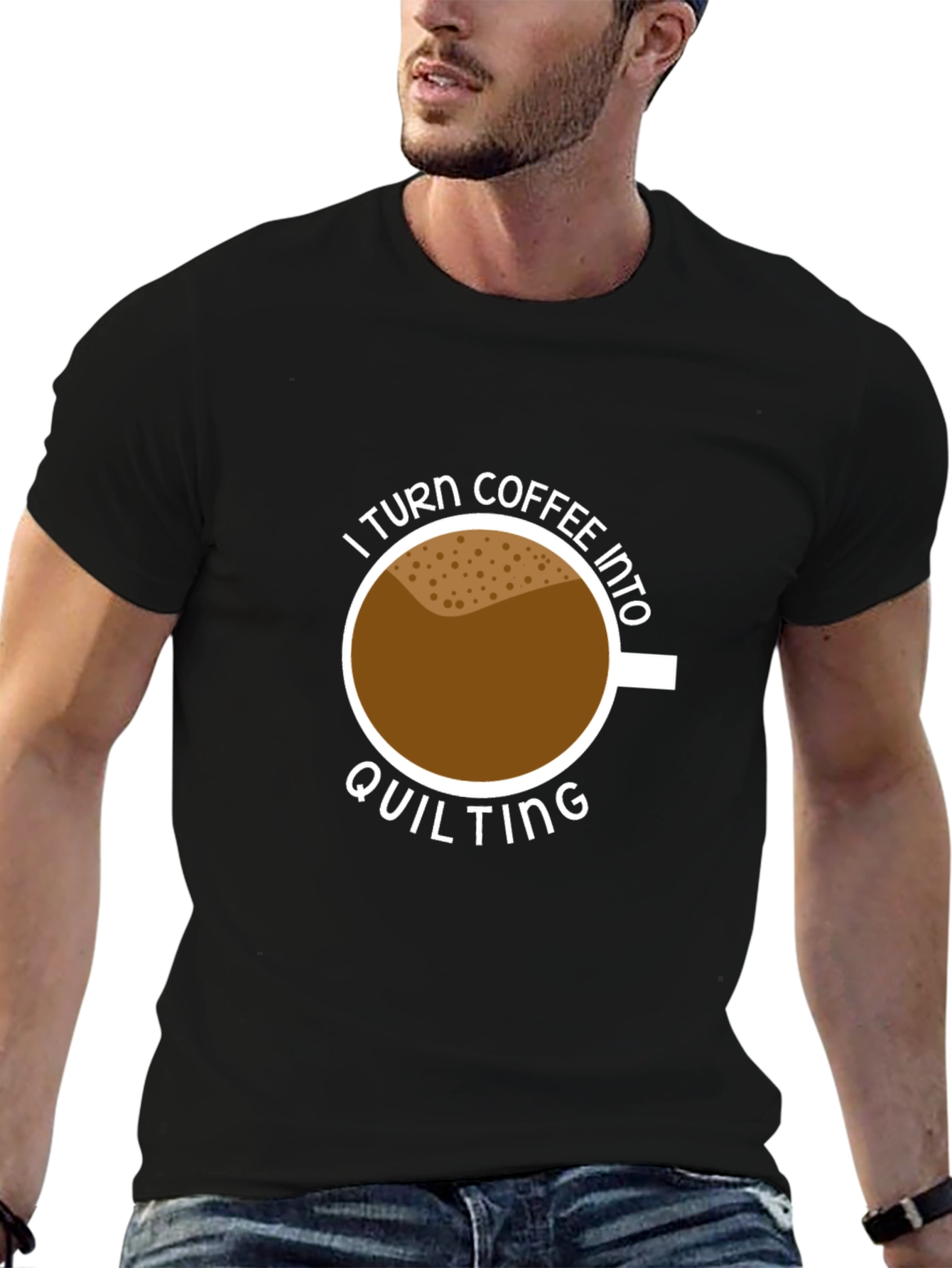 Coffee Into Quilting Graphic Tee