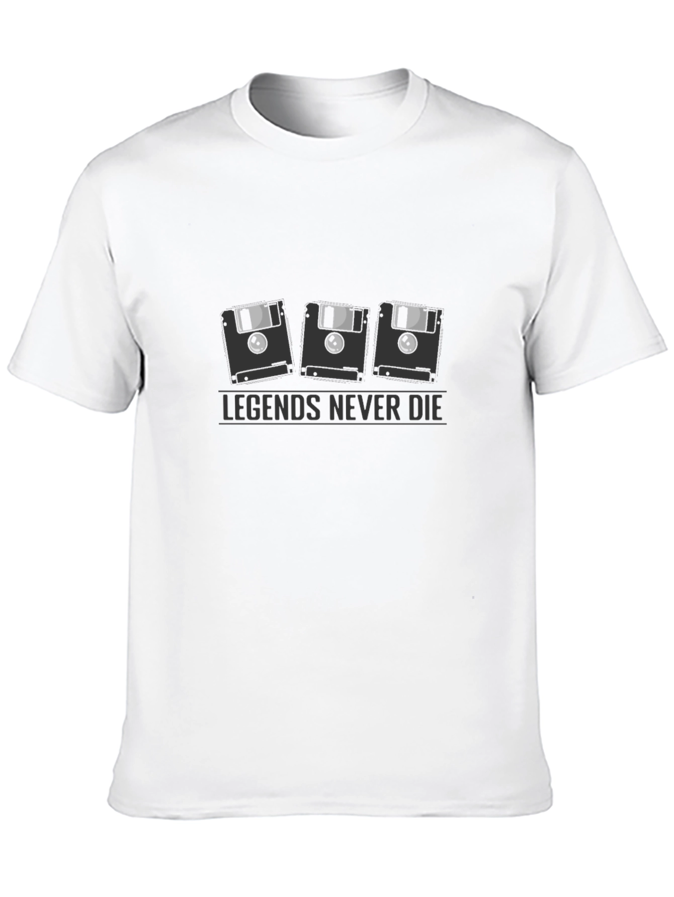 Legends Never Die Floppy Disk T-Shirt