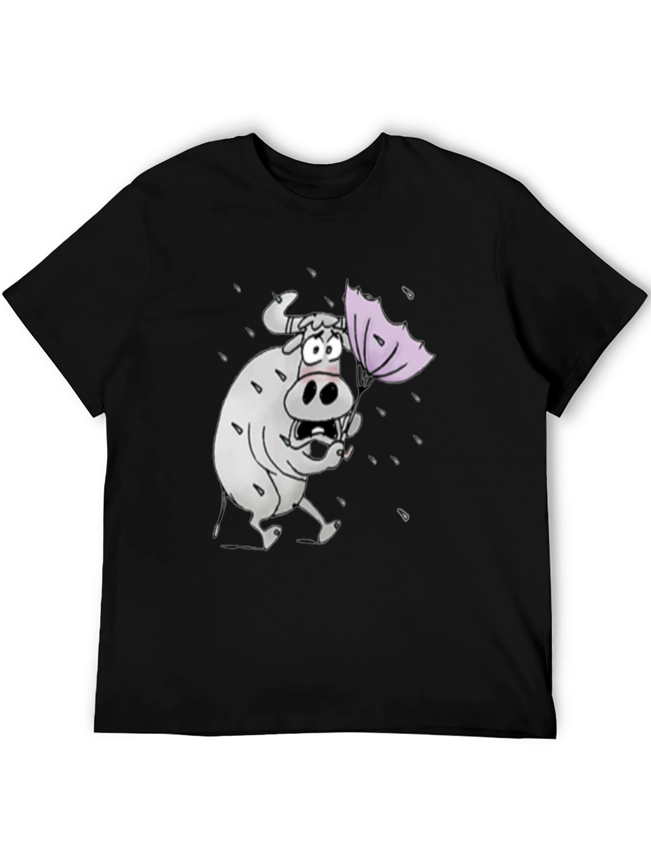 Funny Cartoon Cow T-Shirt - Weather Graphic Tee