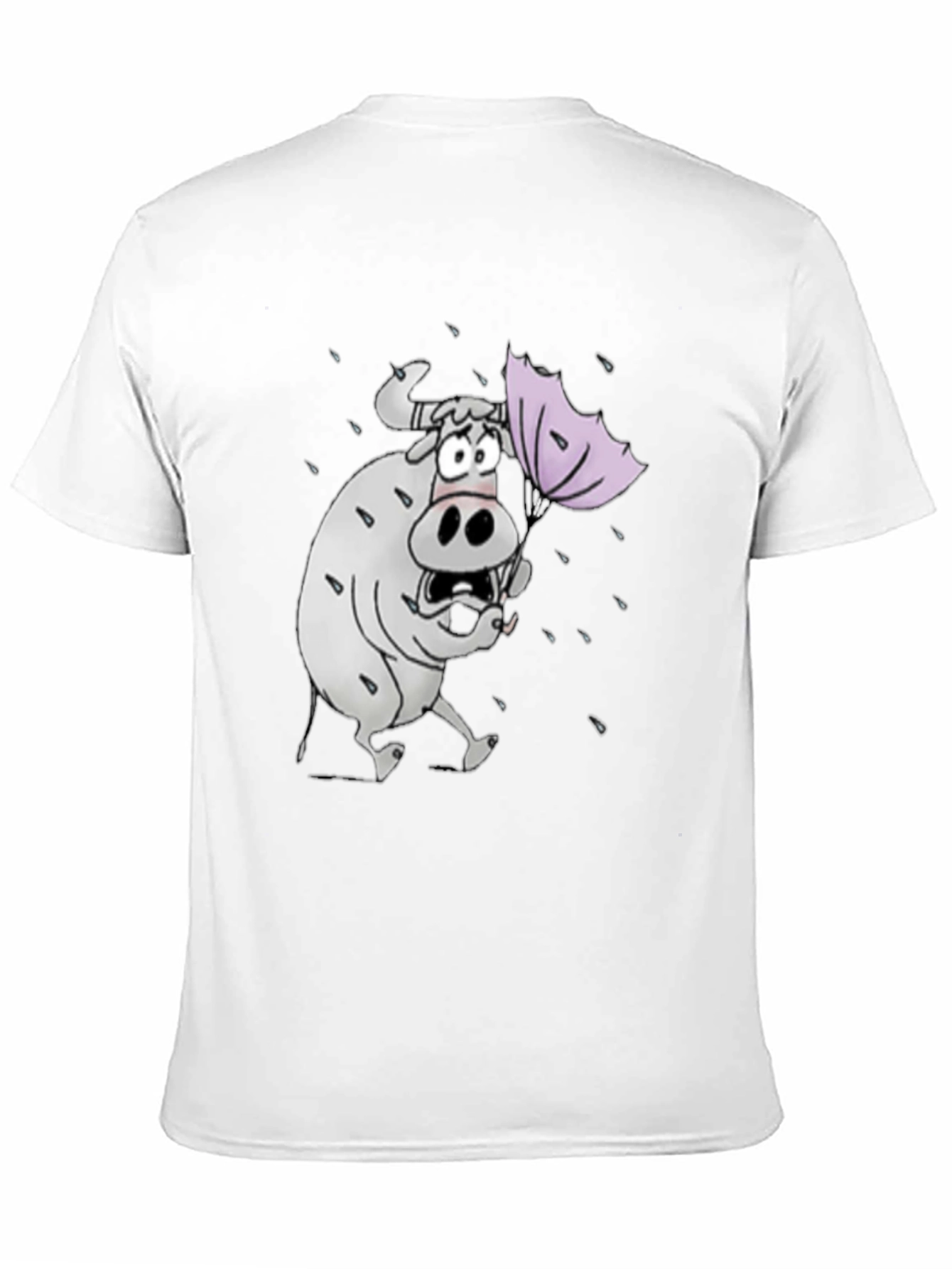 Funny Cartoon Cow T-Shirt - Weather Graphic Tee