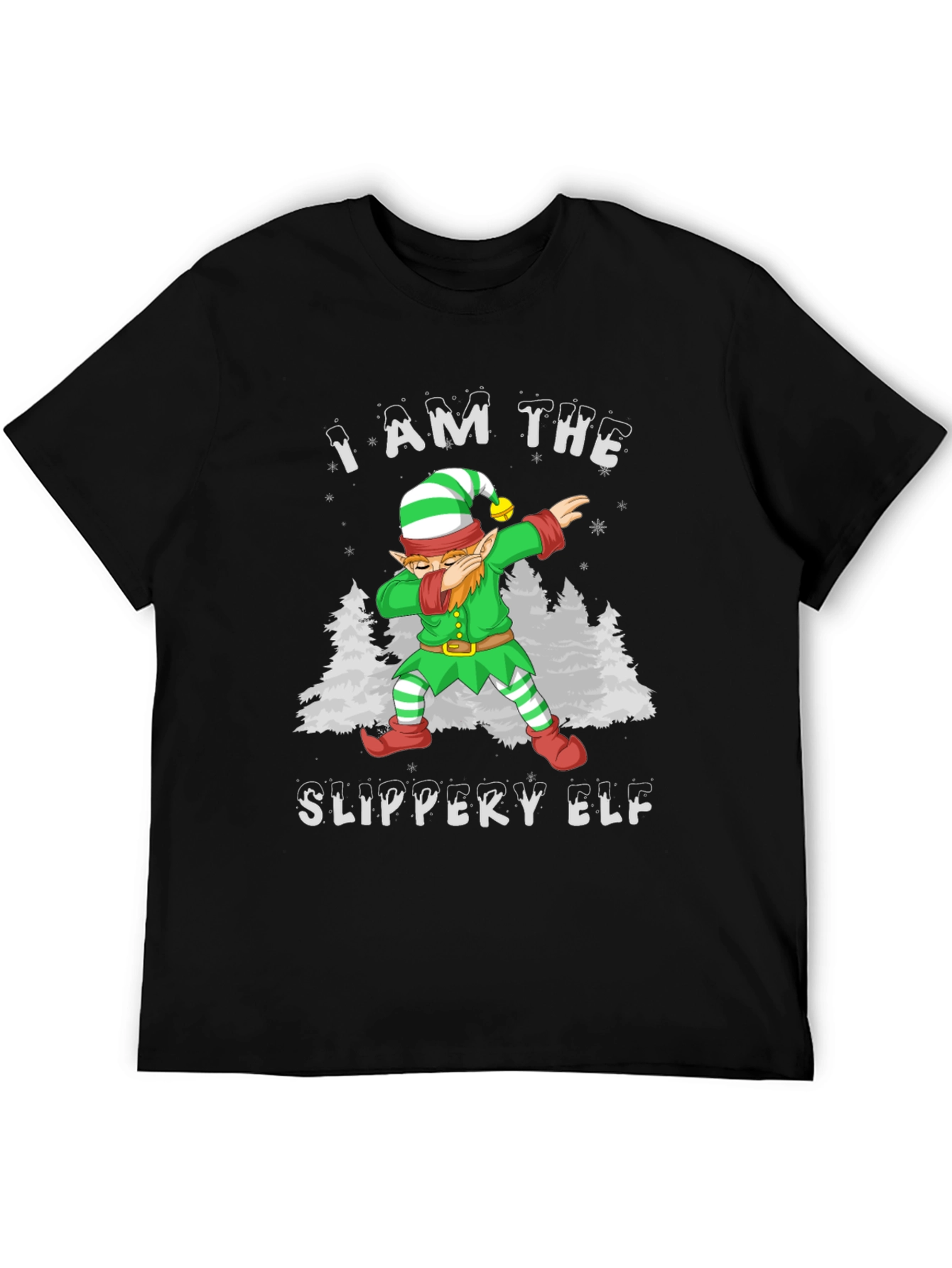 Slippery Elf Christmas Dabbing T-Shirt