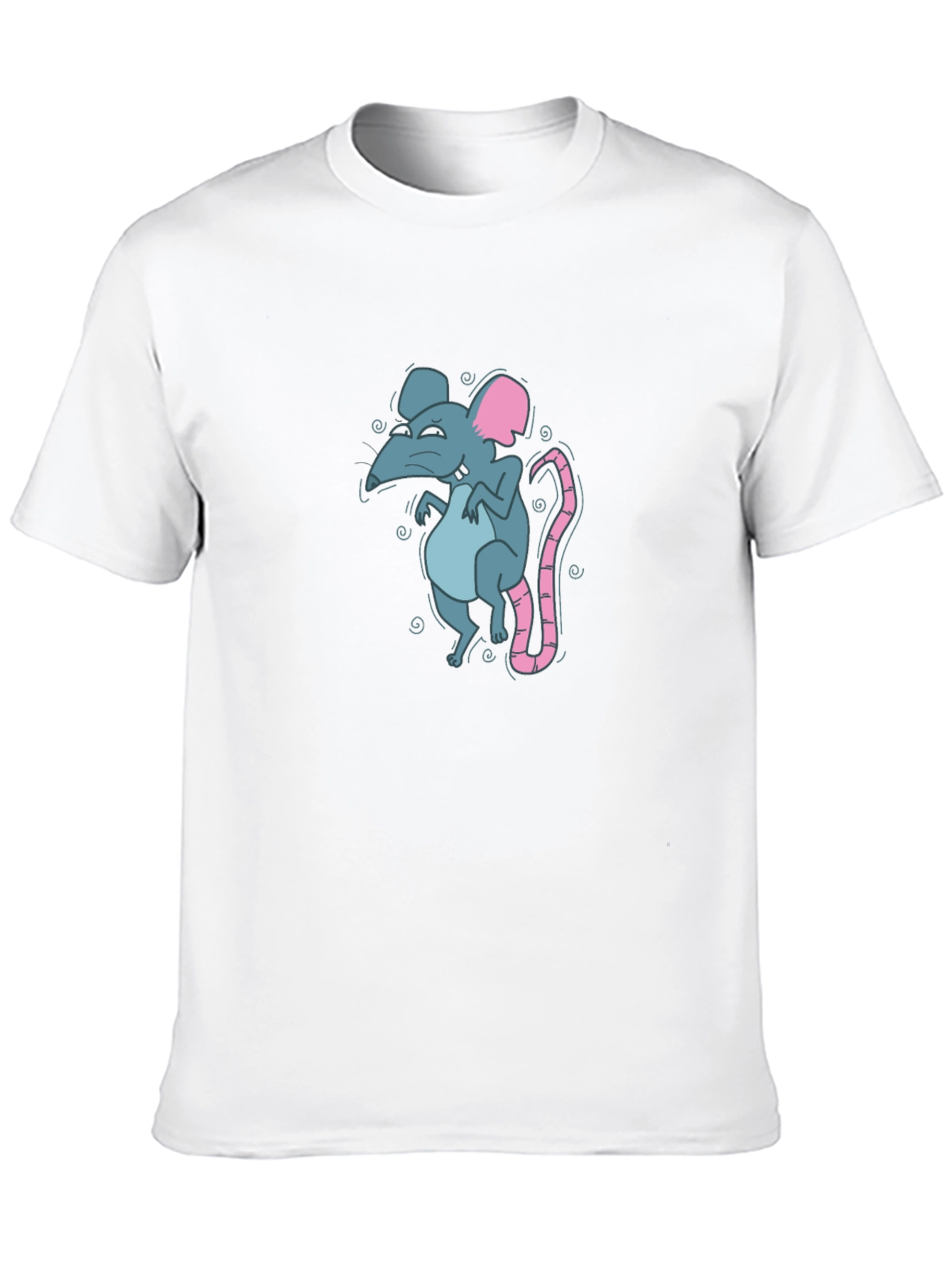 Rat Graphic Black T-Shirt for Men