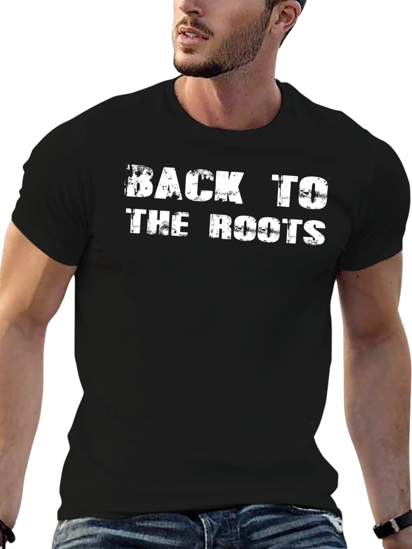 Back to the Roots Graphic Tee - Black