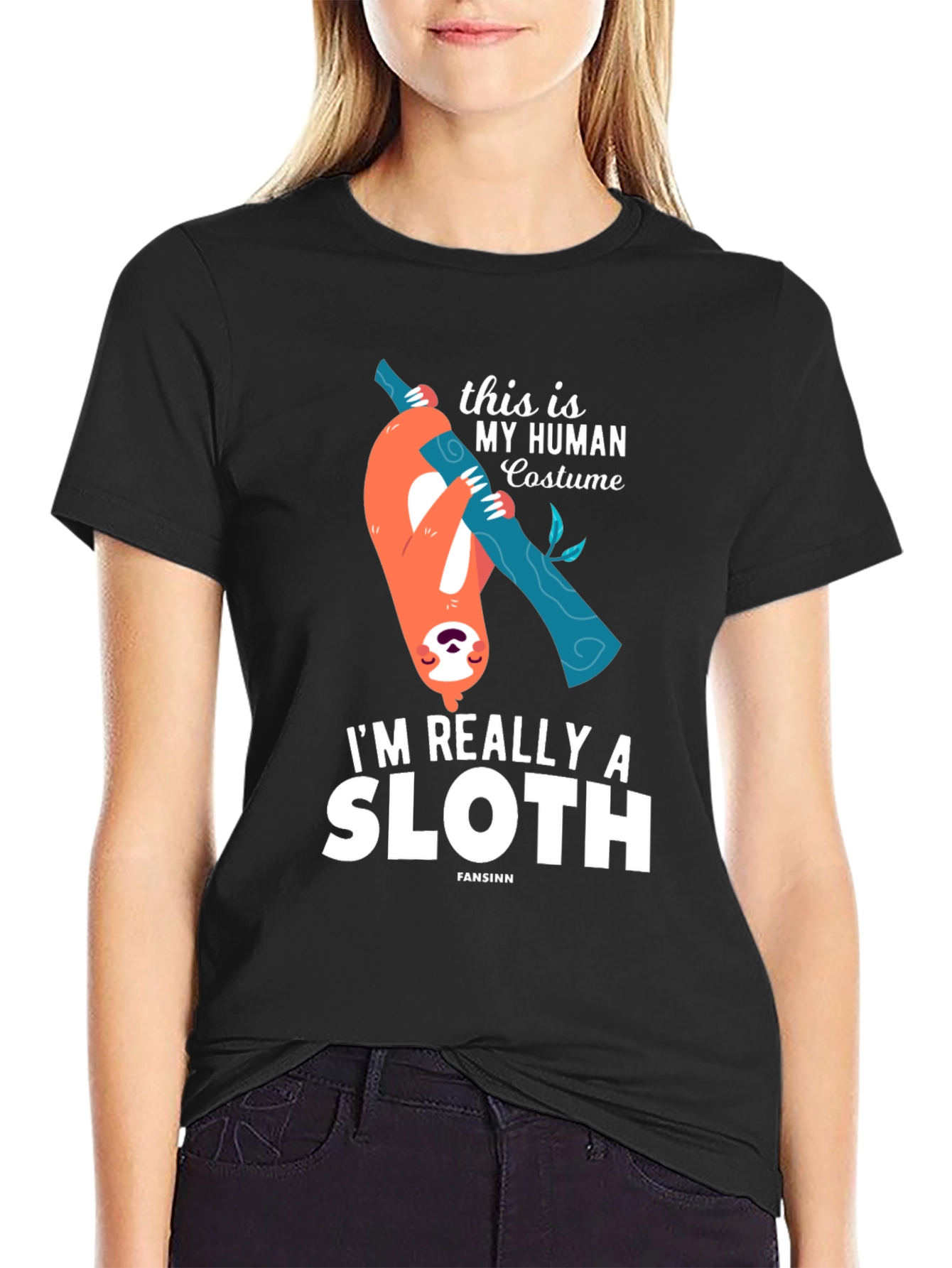 Funny Sloth Human Costume T-Shirt