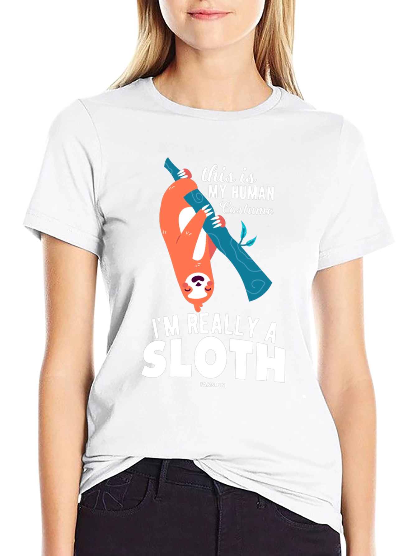 Funny Sloth Human Costume T-Shirt