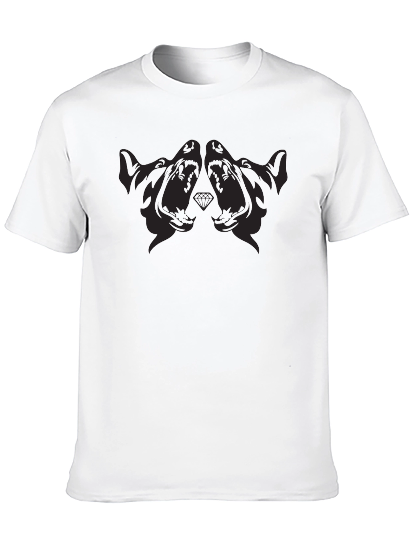 Black Graphic Tee - Dog Design