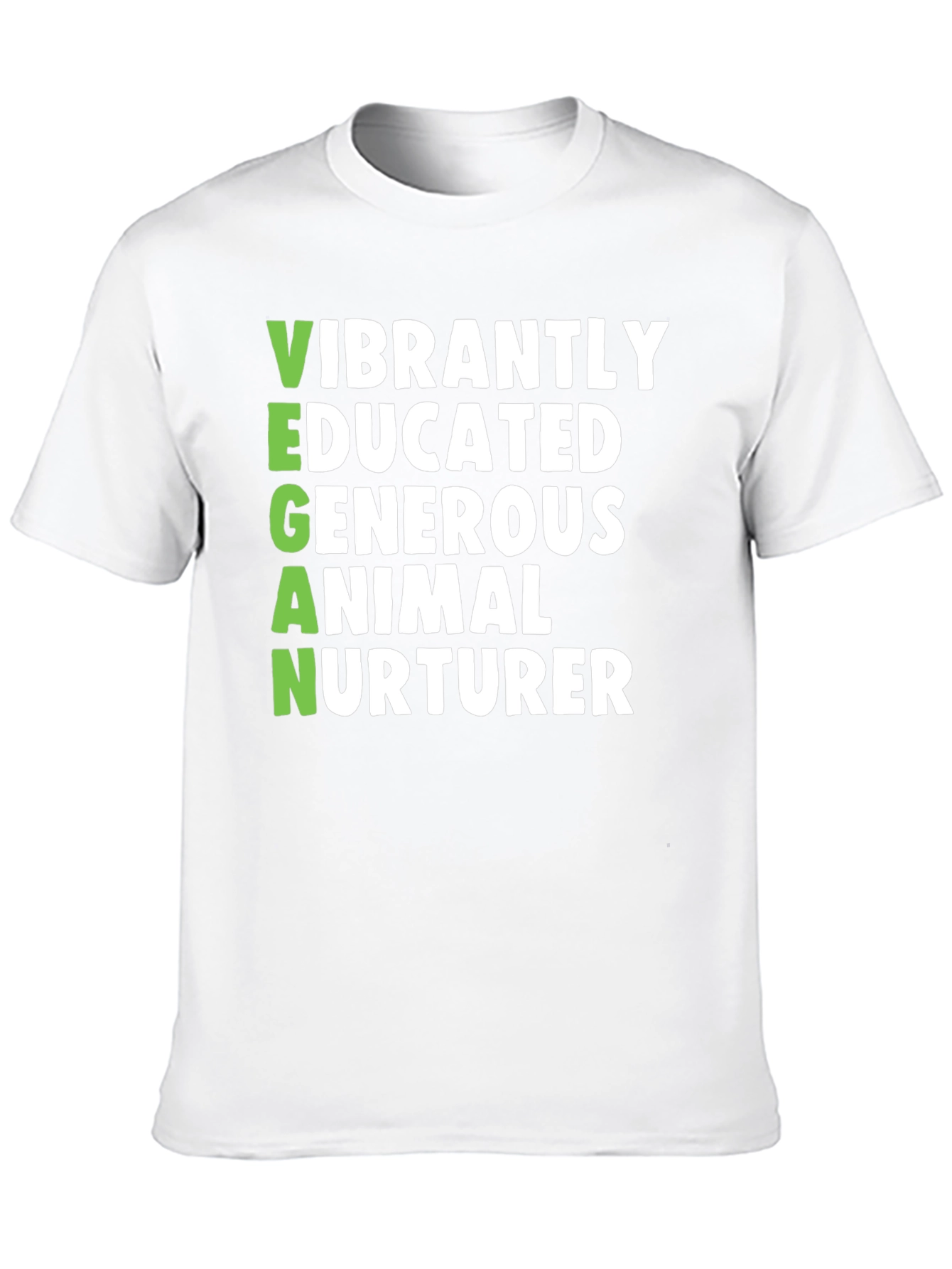 Vegan Vibrant Shirt - Educated Generous Animal Nurturer Tee