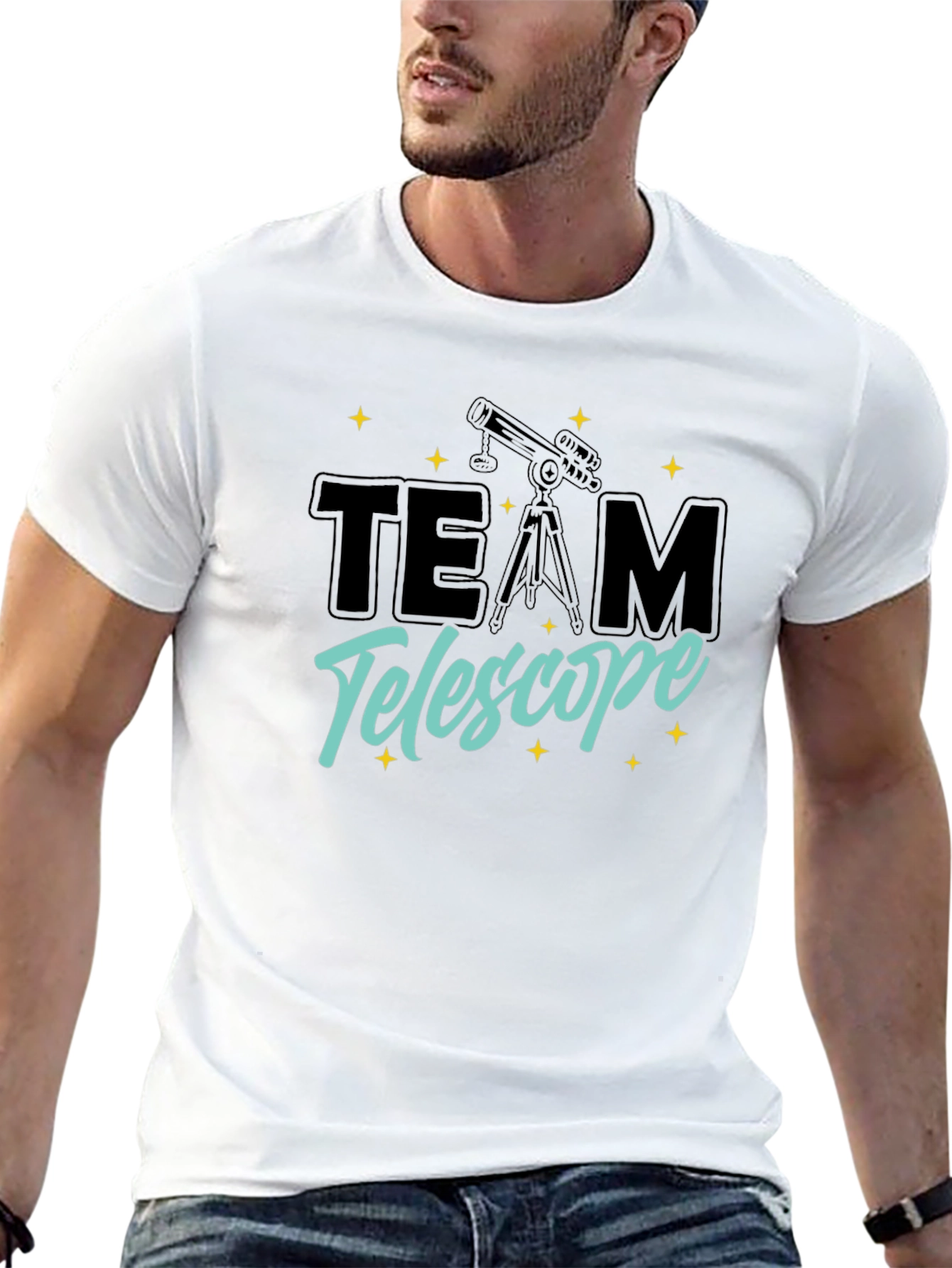 Team Telescope Graphic T-Shirt - Astronomy Lovers Tee
