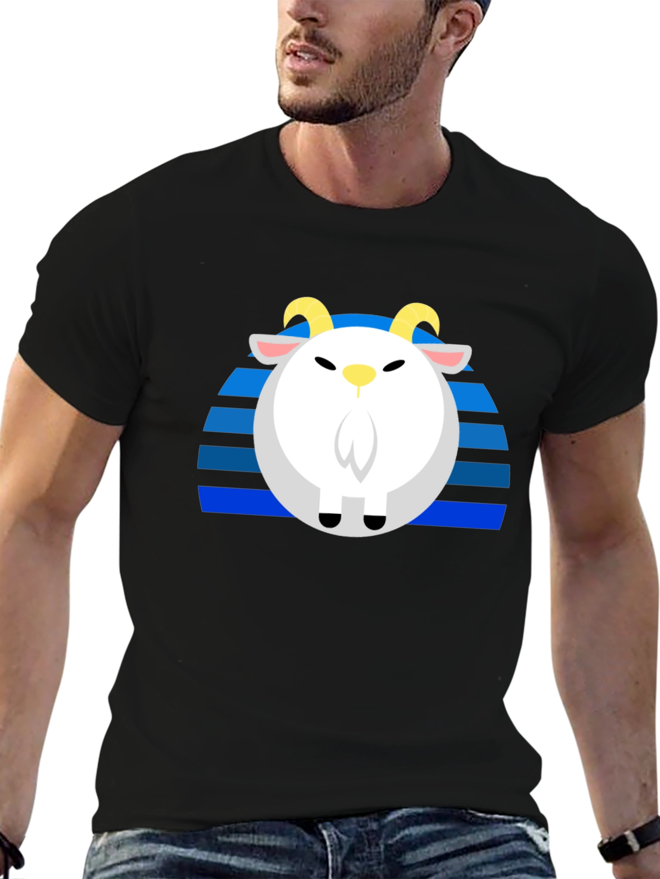 Goat Retro T-Shirt - Unique Graphic Tee