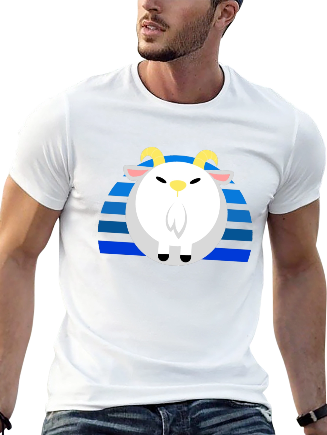 Goat Retro T-Shirt - Unique Graphic Tee