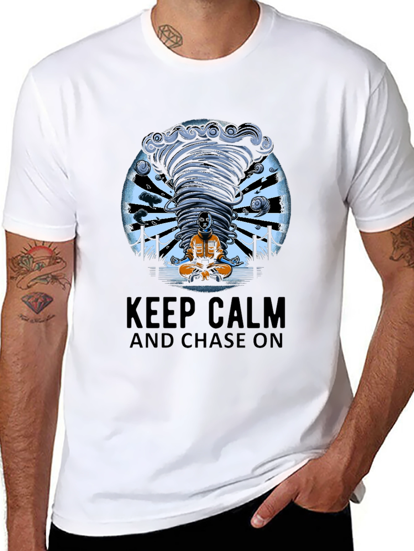 Keep Calm Tornado Chaser Graphic Tee