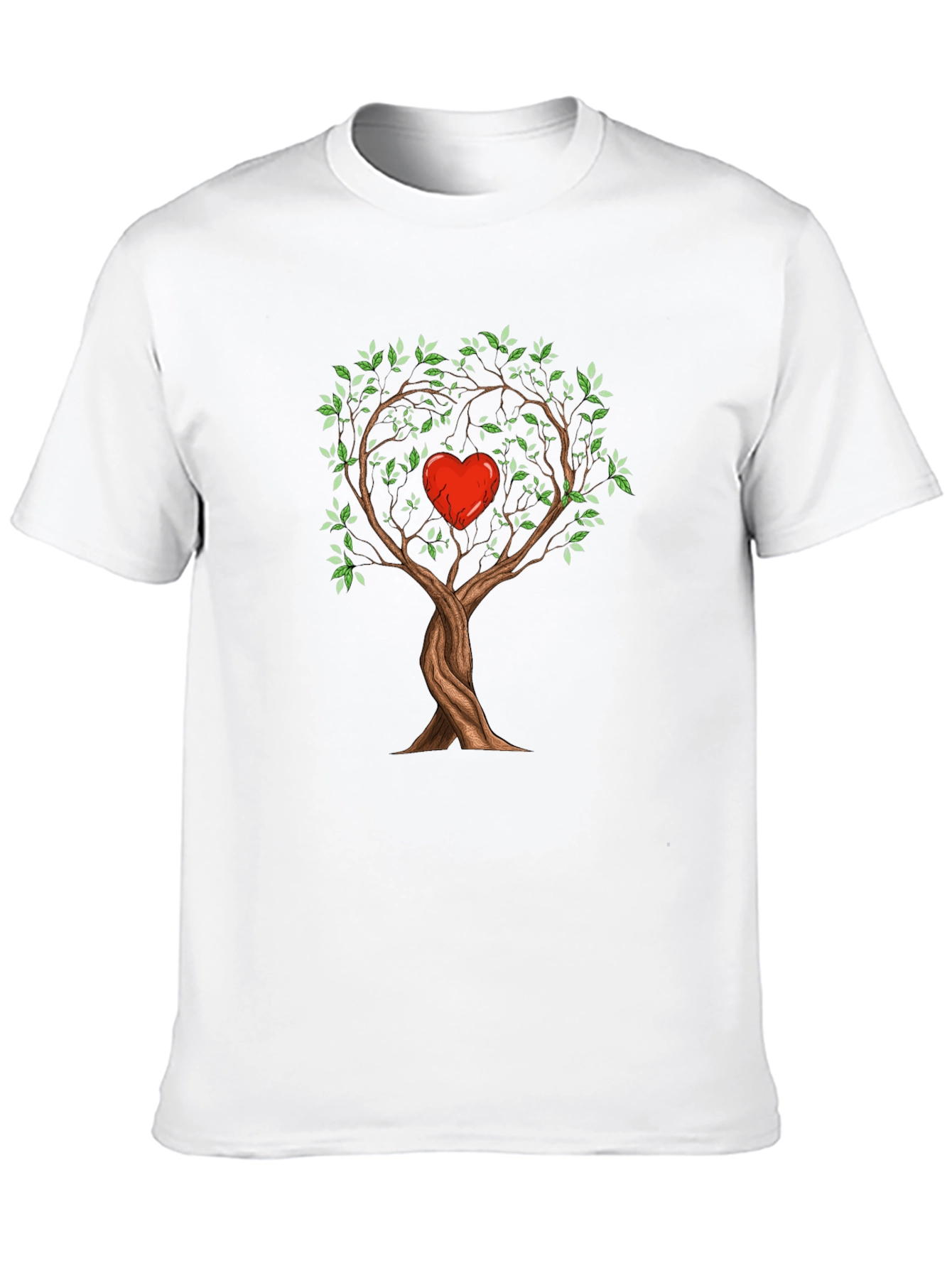 Tree of Love Graphic T-Shirt - Heart Tree Design