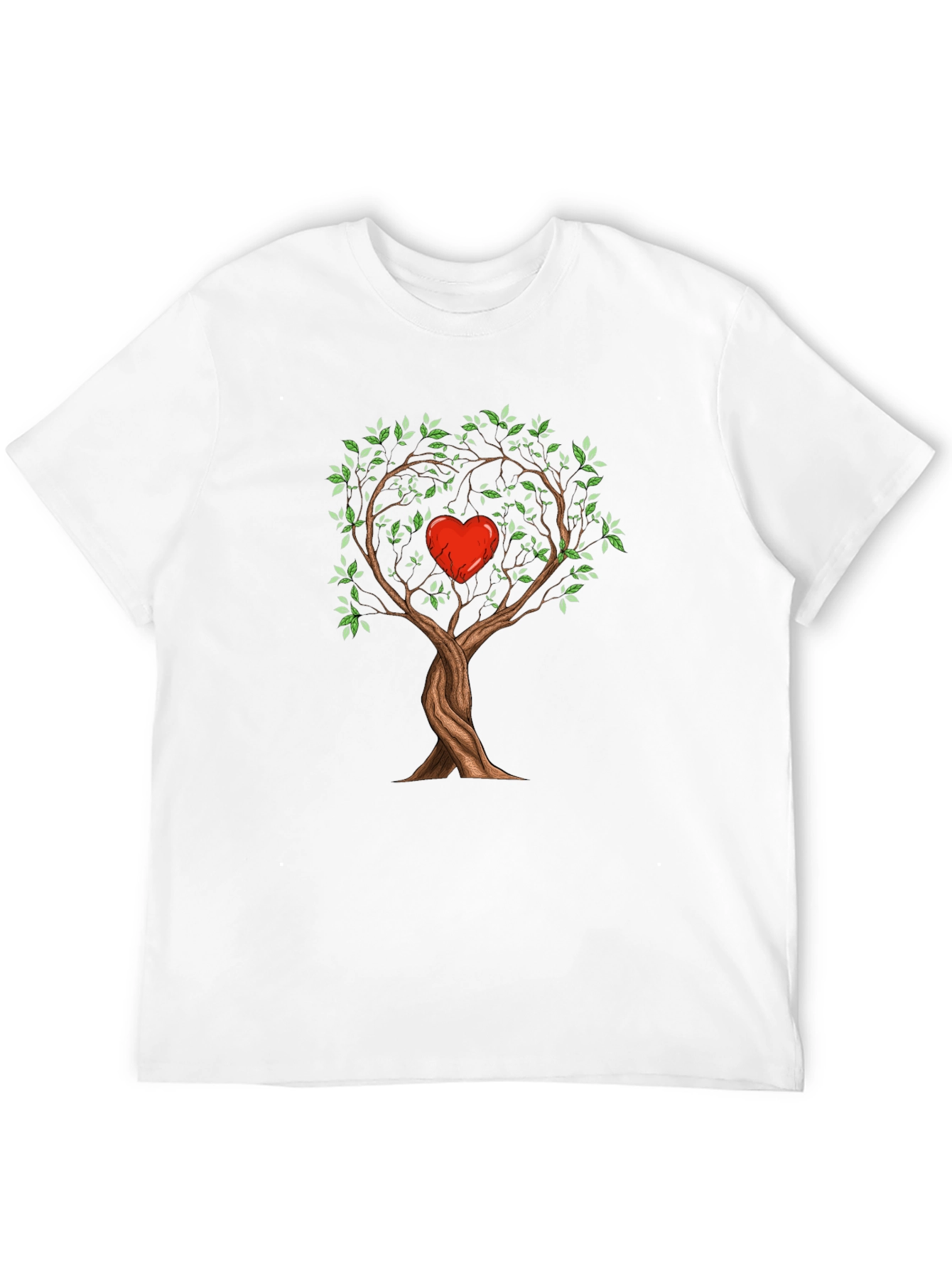 Tree of Love Graphic T-Shirt - Heart Tree Design