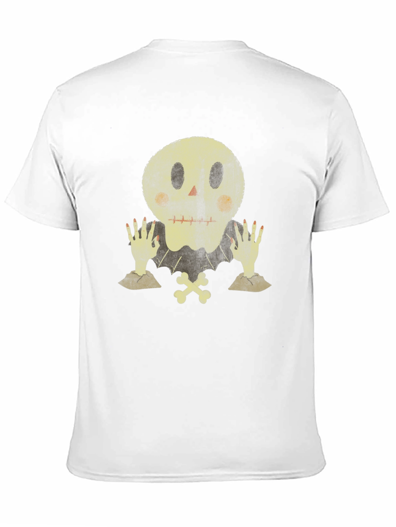 Spooky Skull Graphic Tee - Halloween Ready