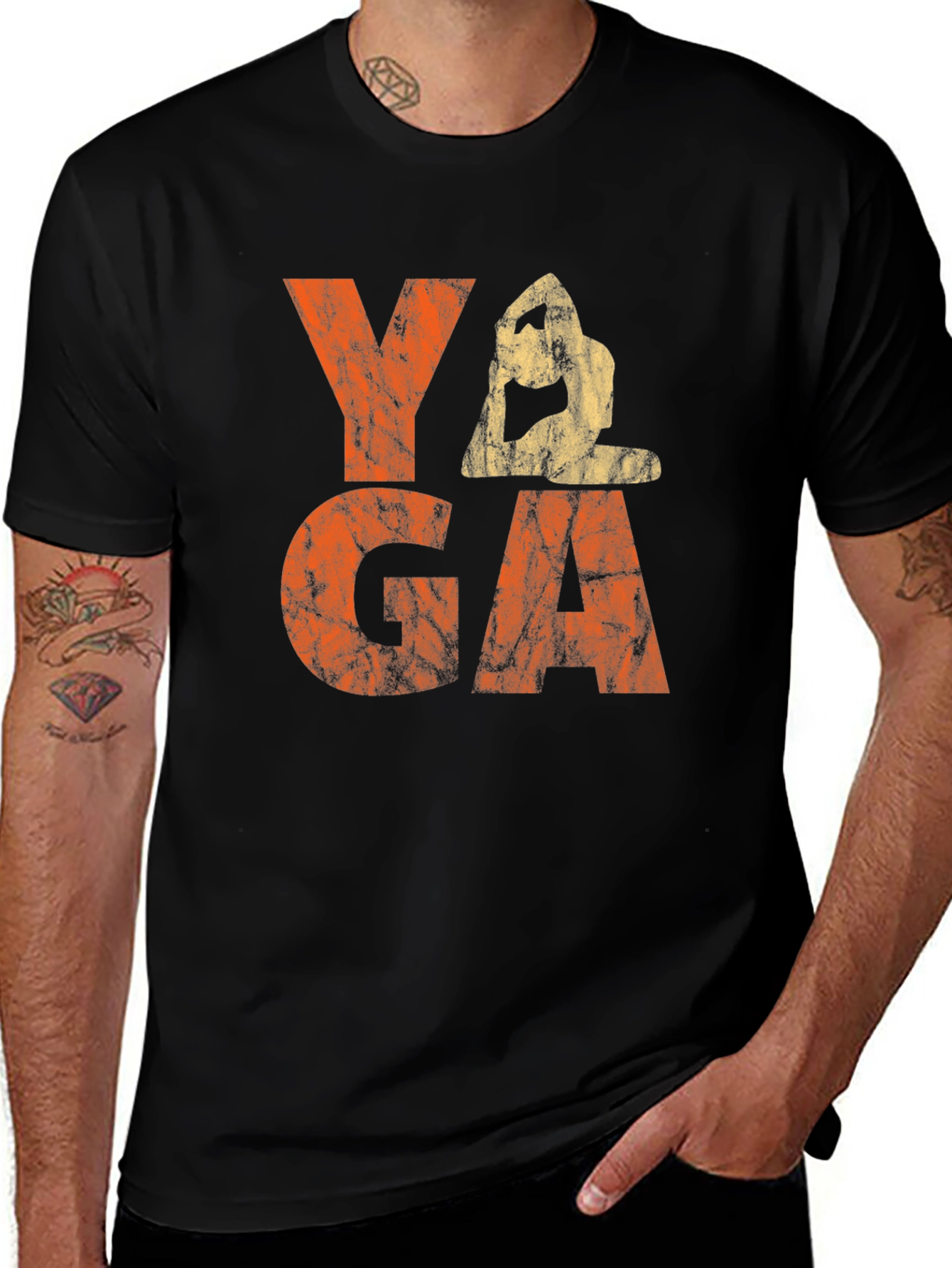 Yoga T-Shirt - Meditating Graphic Tee