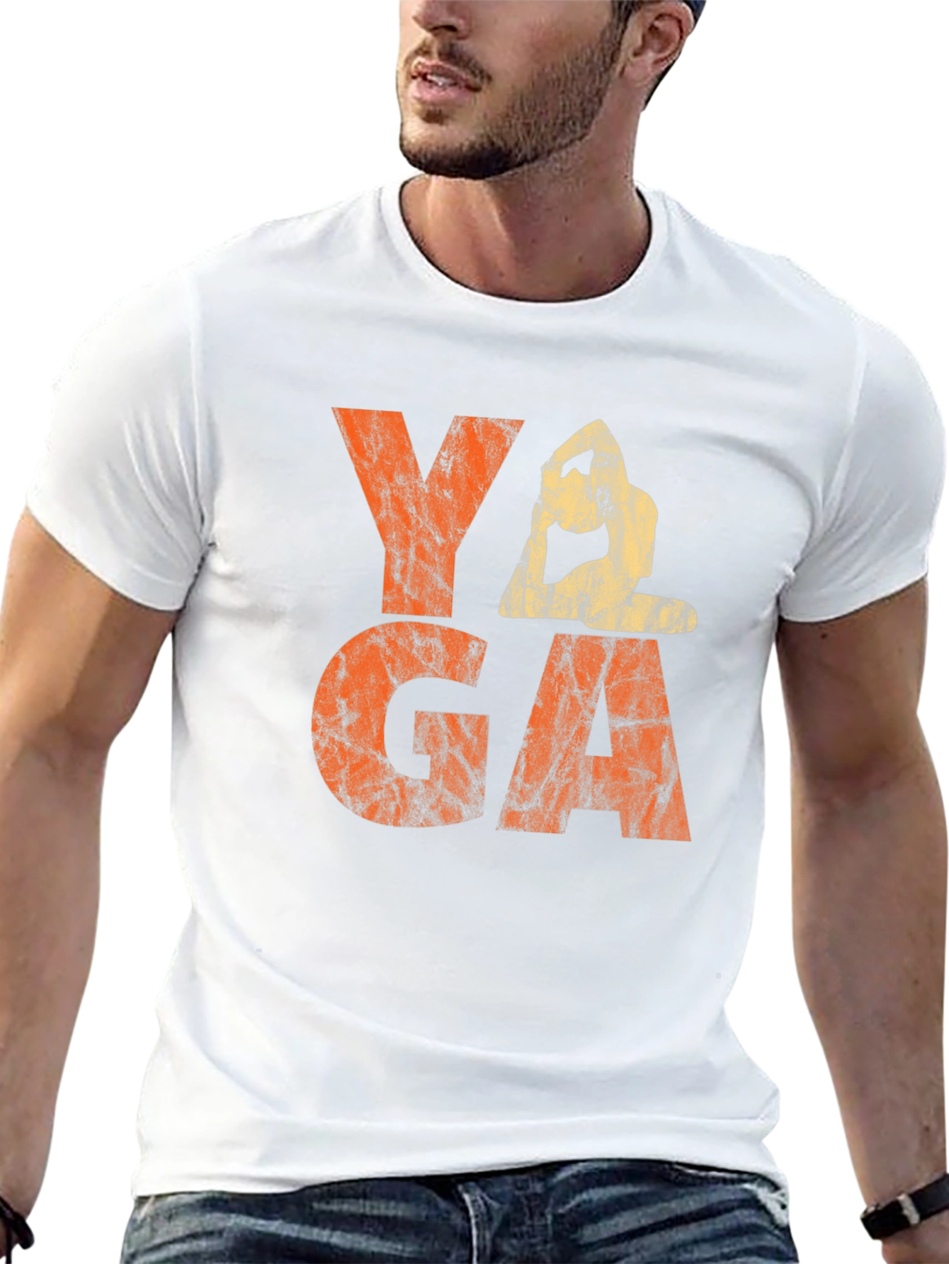 Yoga T-Shirt - Meditating Graphic Tee