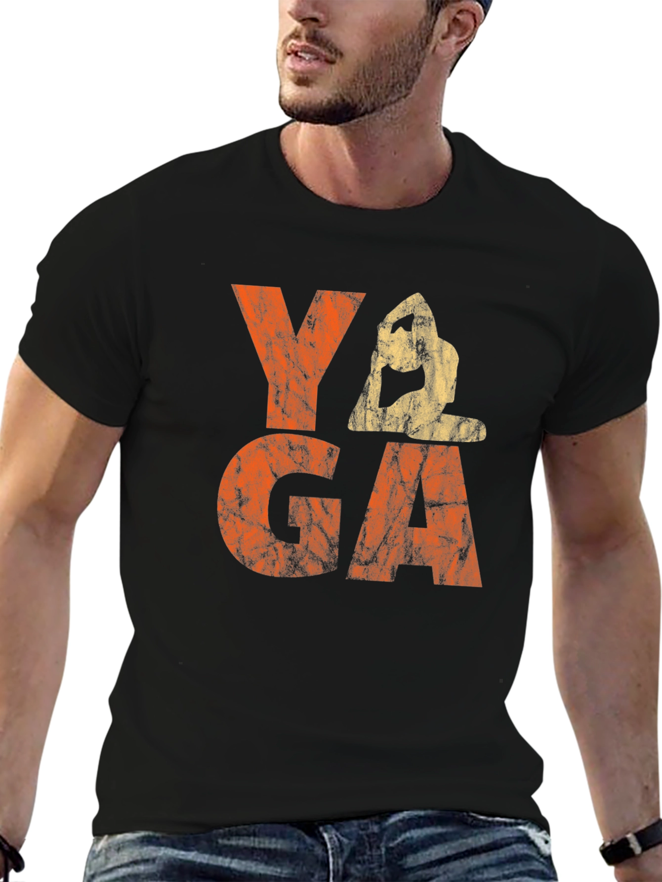 Yoga T-Shirt - Meditating Graphic Tee
