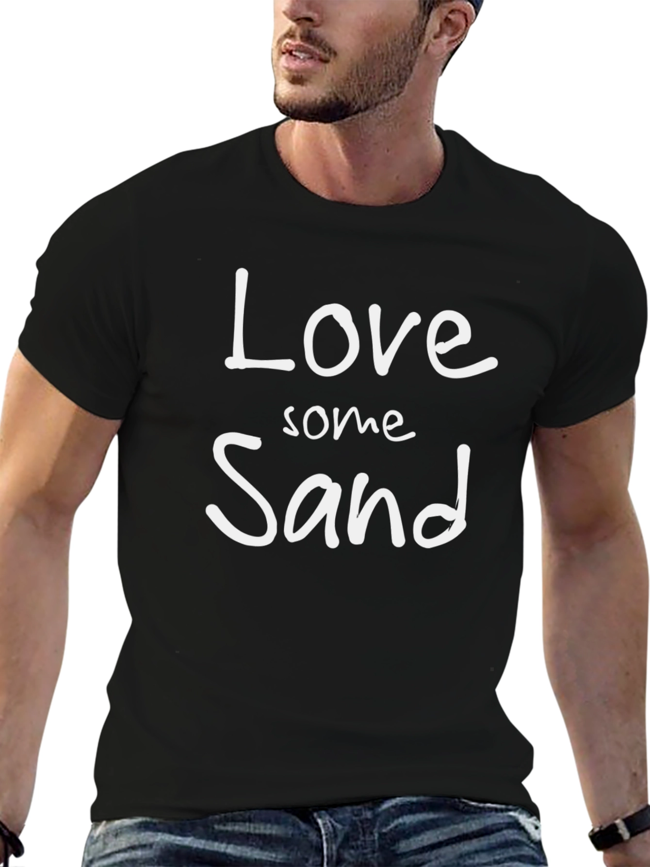 Love Some Sand Black T-Shirt
