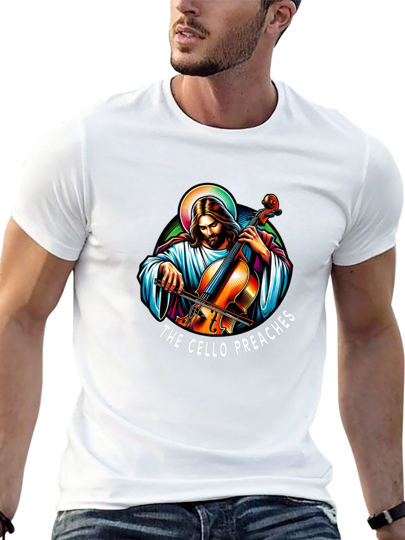 The Cello Preaches Black T-Shirt