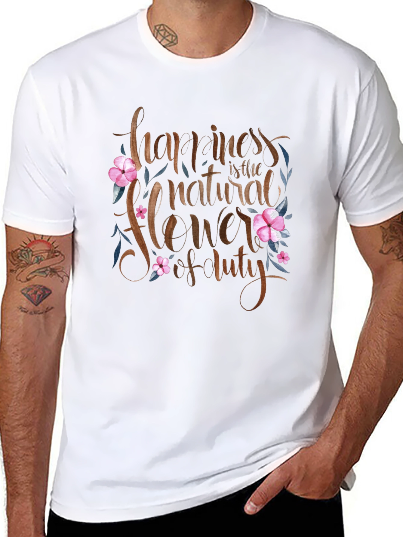 Happiness Flower Duty Graphic Tee