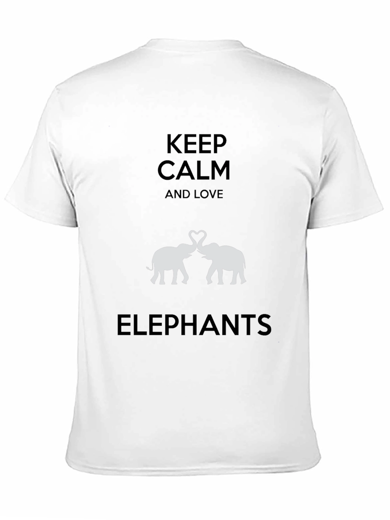 Keep Calm & Love Elephants Graphic T-Shirt