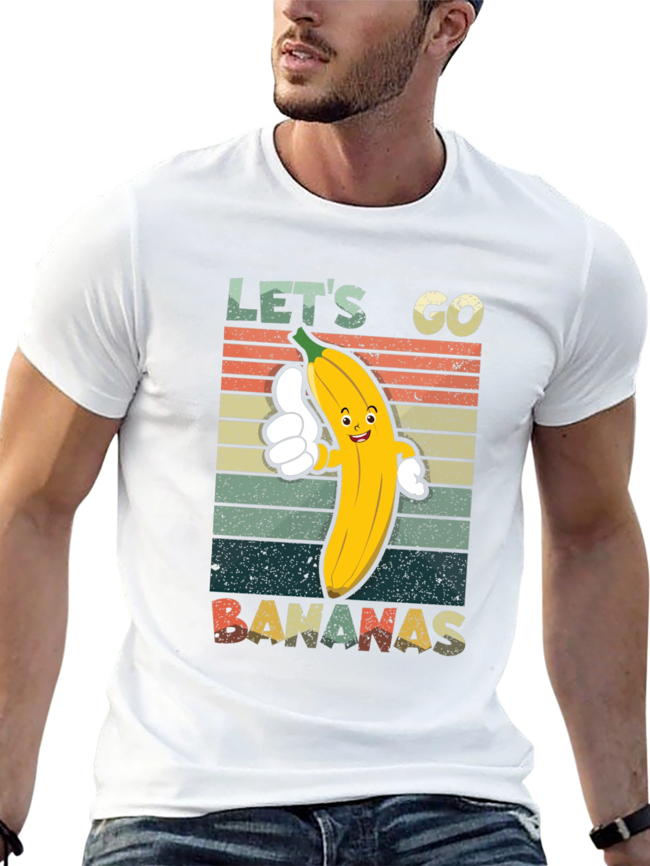 Lets Go Bananas T-Shirt - Retro Fruit Tee