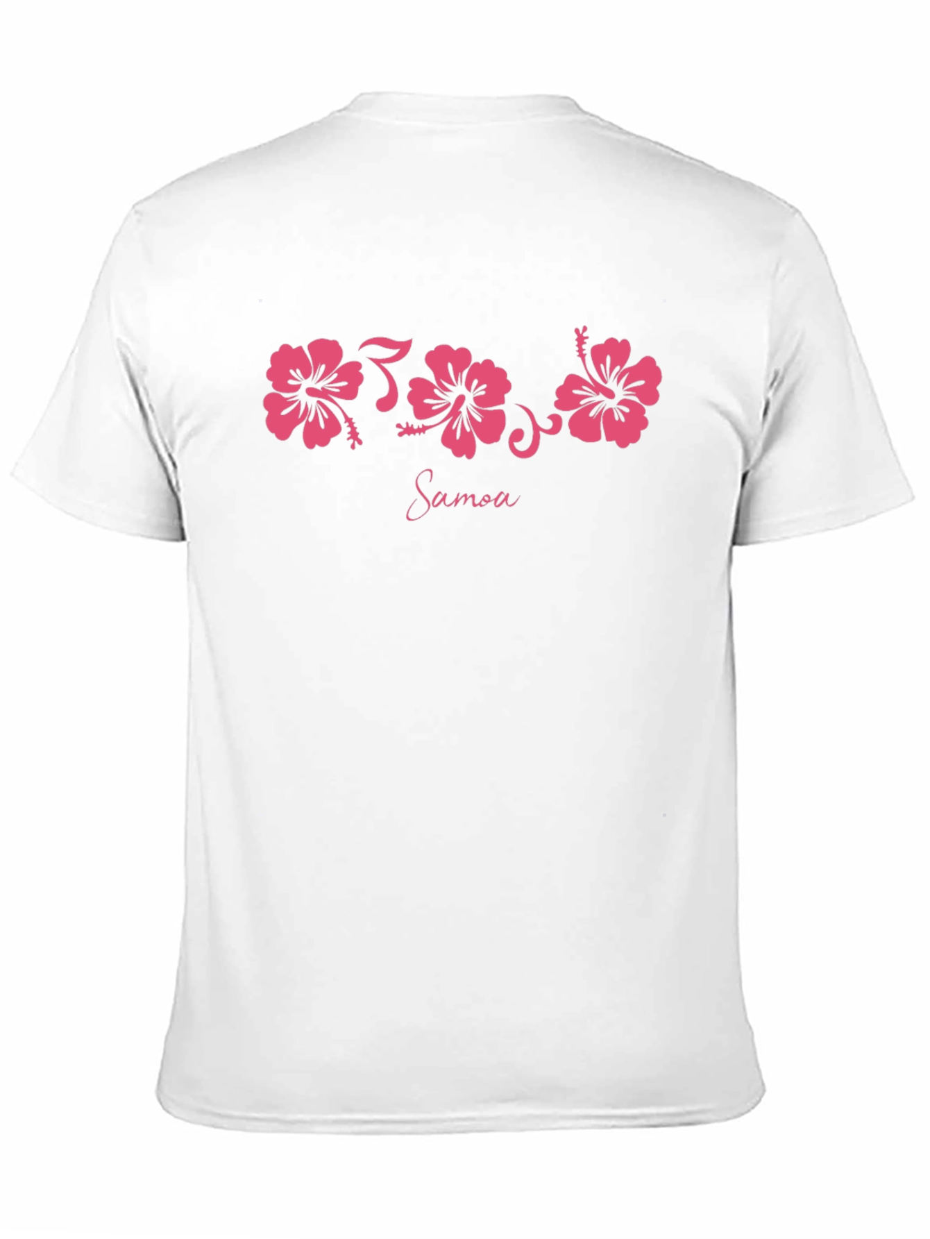 Samoa Floral Print Black T-Shirt