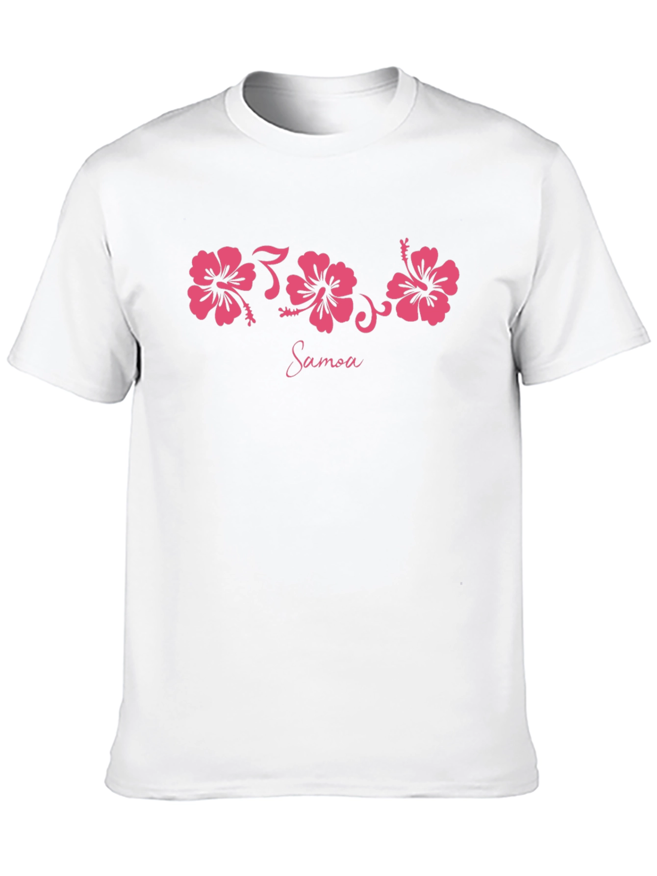 Samoa Floral Print Black T-Shirt