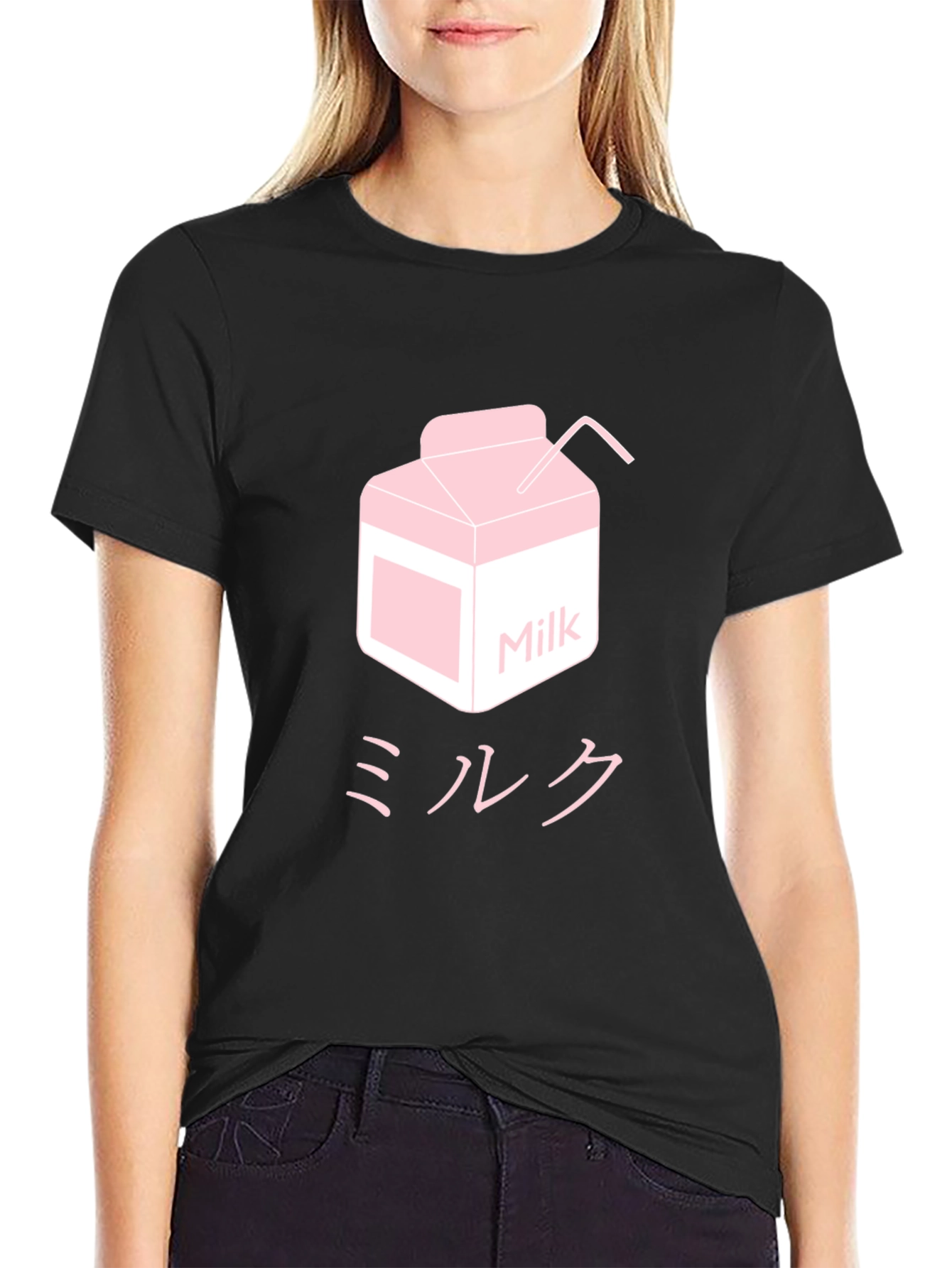 Milk Carton T-Shirt - Kawaii Anime Aesthetic