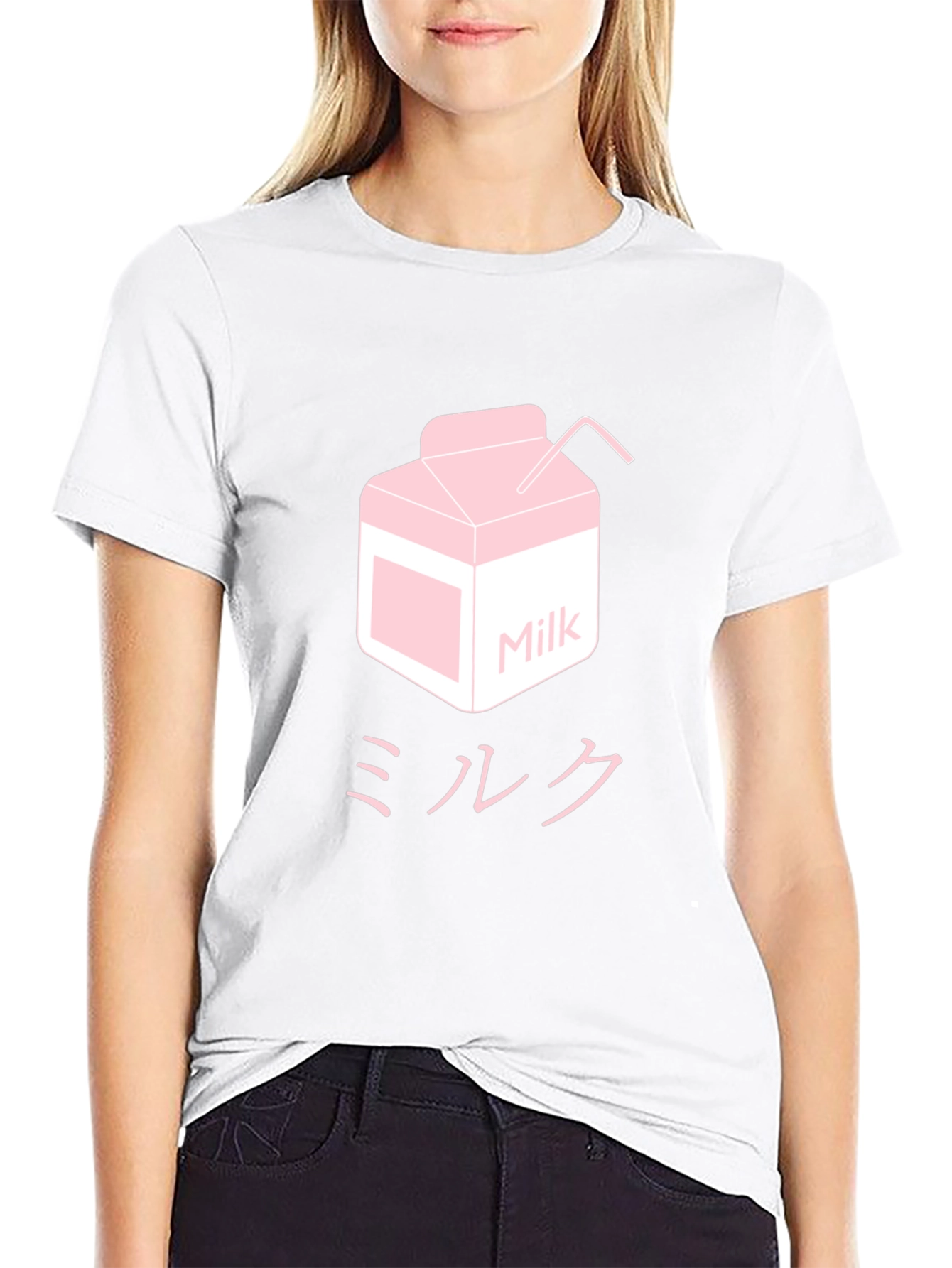 Milk Carton T-Shirt - Kawaii Anime Aesthetic