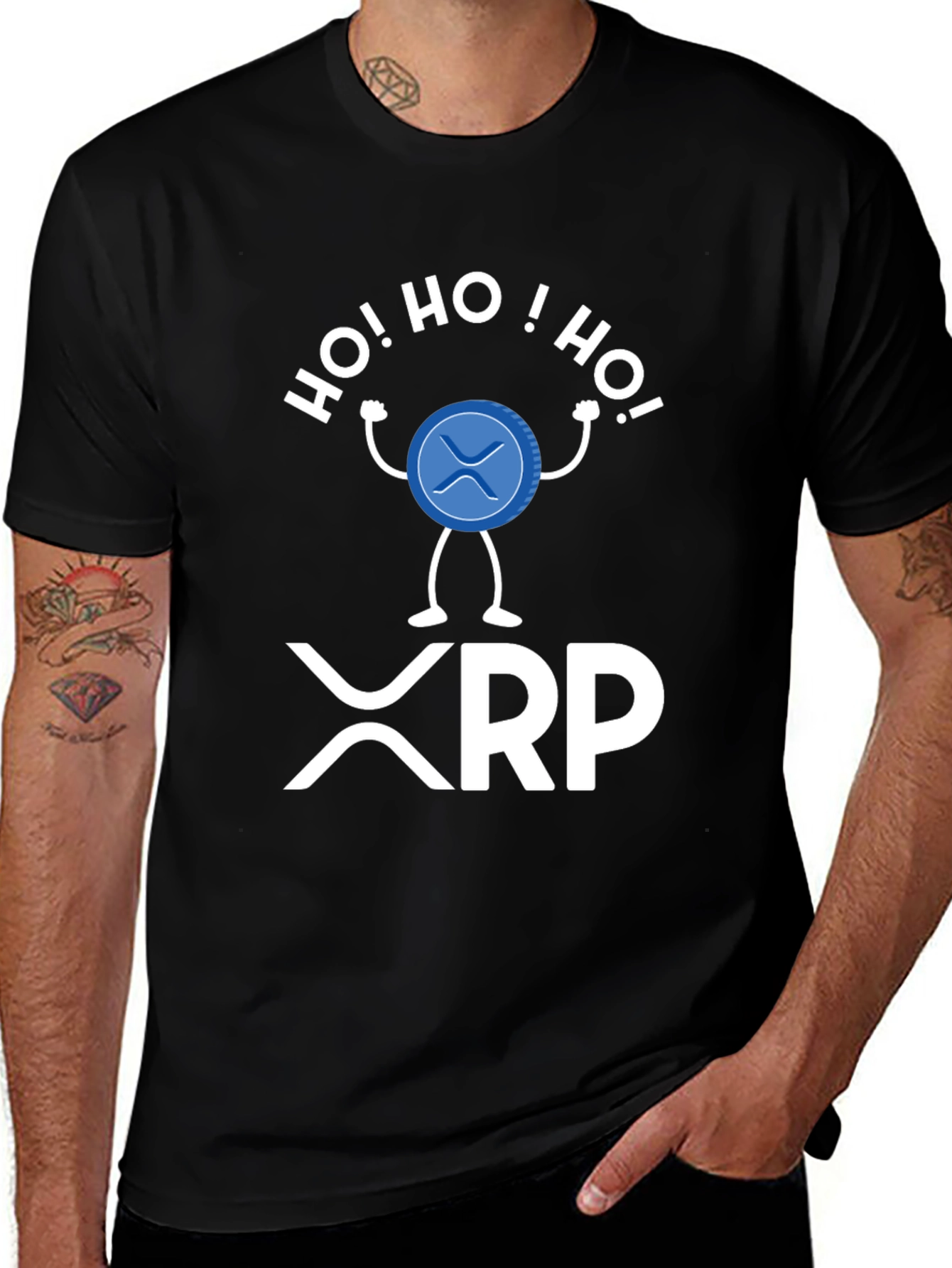 XRP Crypto Christmas T-Shirt - Ho! Ho! Ho!