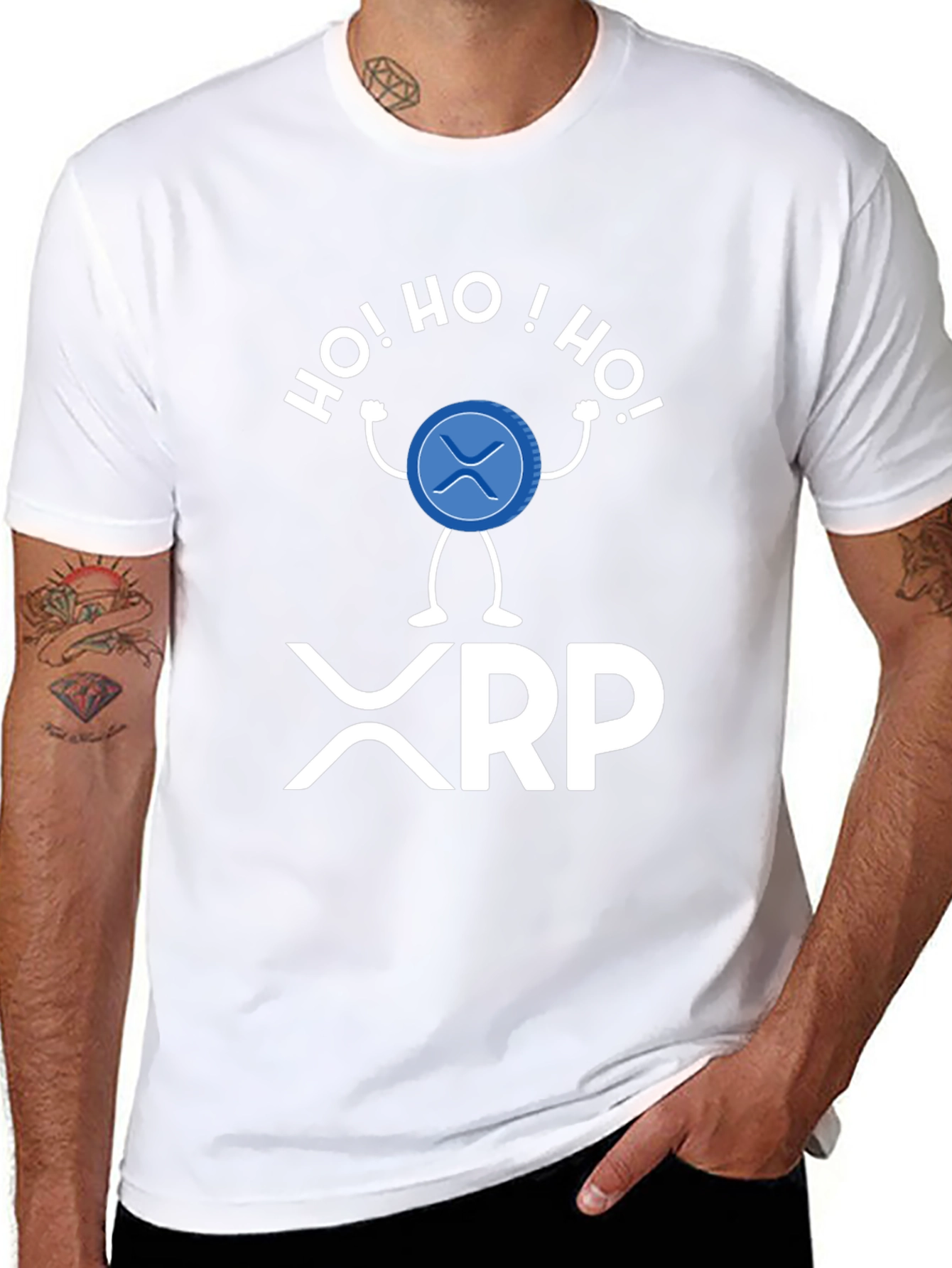 XRP Crypto Christmas T-Shirt - Ho! Ho! Ho!