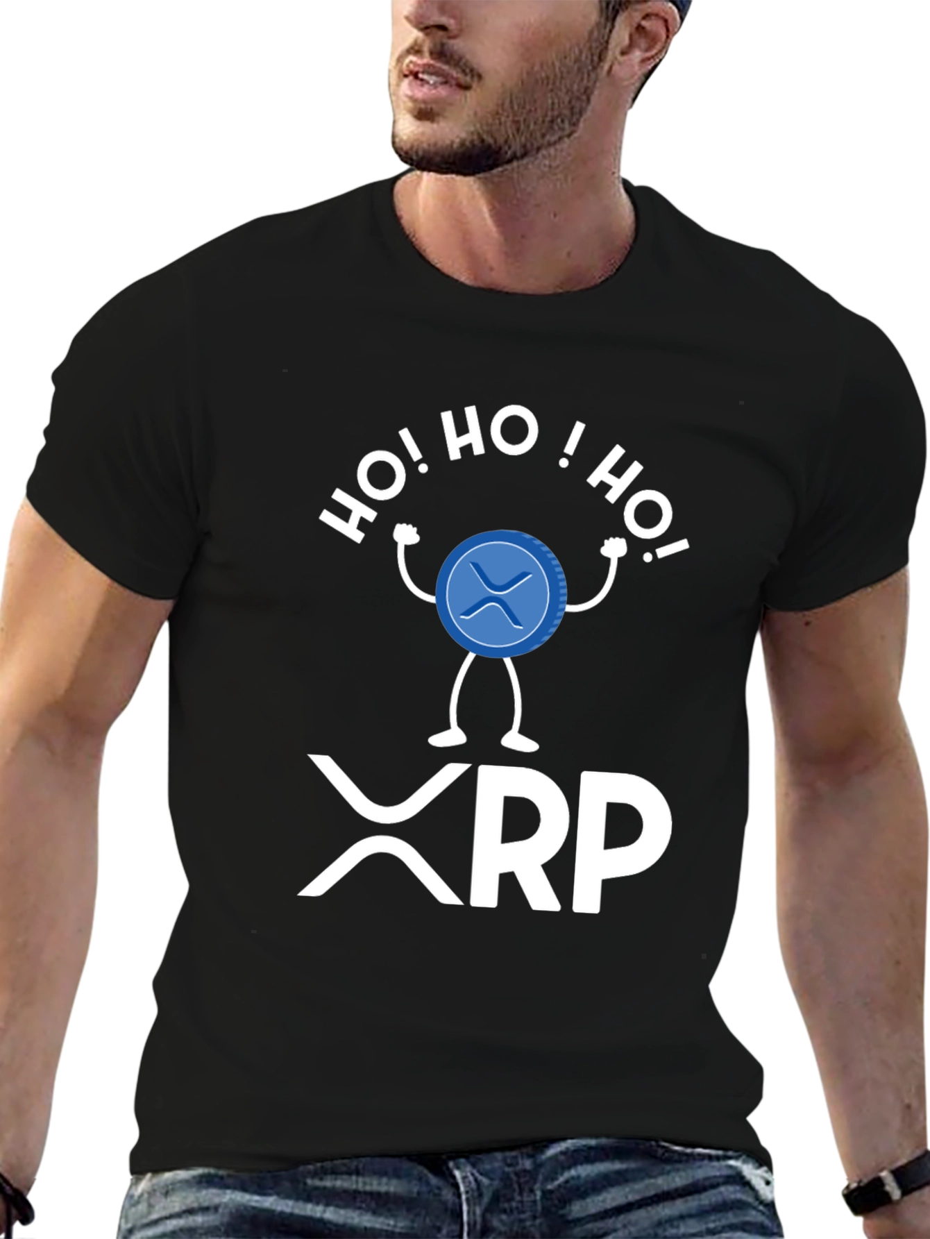 XRP Crypto Christmas T-Shirt - Ho! Ho! Ho!