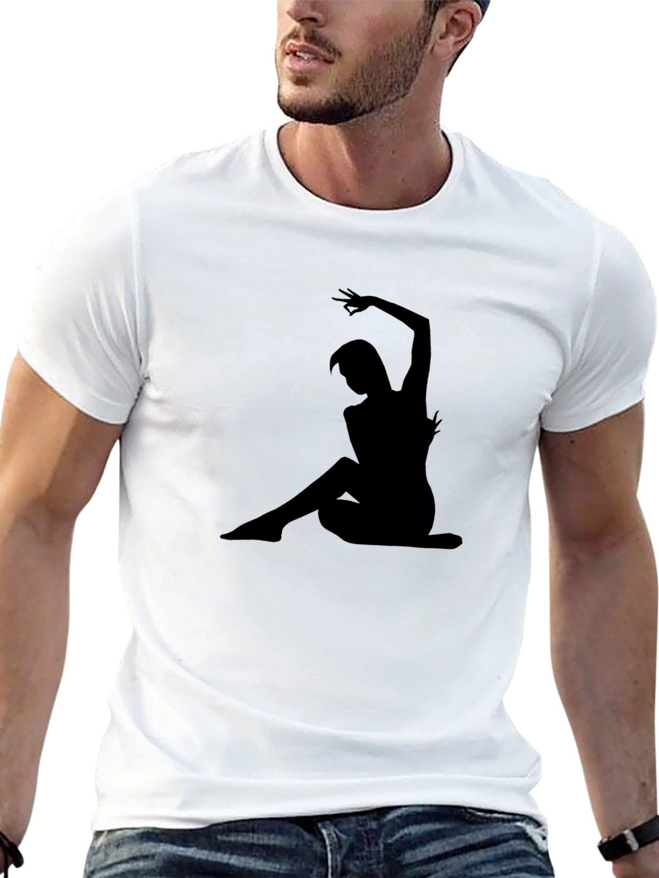 Silhouette Dancer Black Graphic Tee