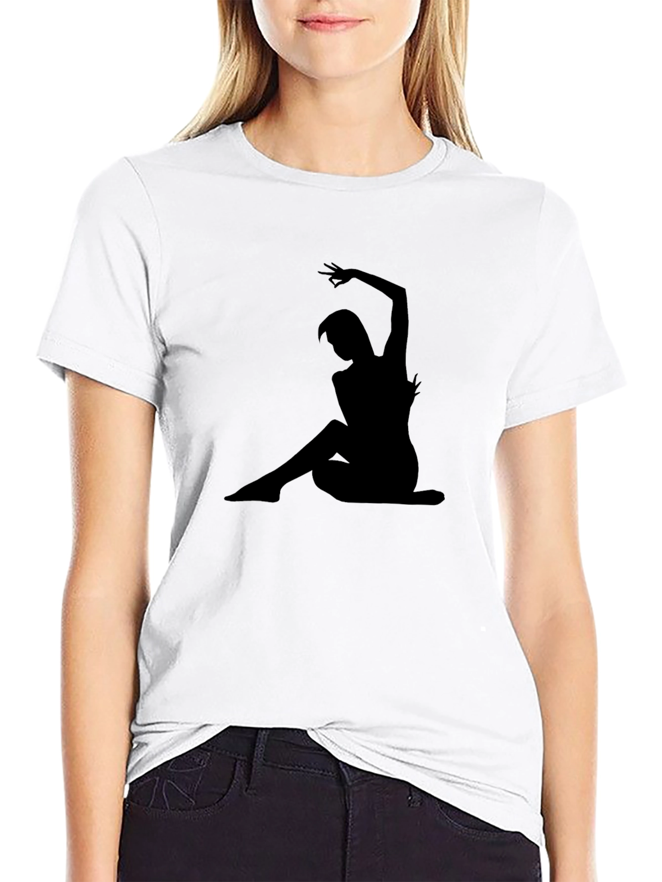 Silhouette Dancer Black Graphic Tee