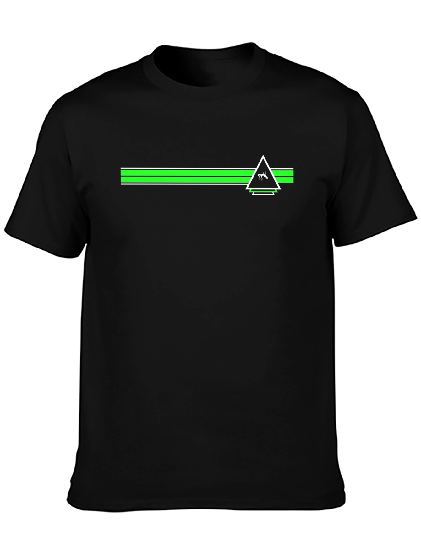 Modern Graphic Tee - Black Shirt with Geometric Design