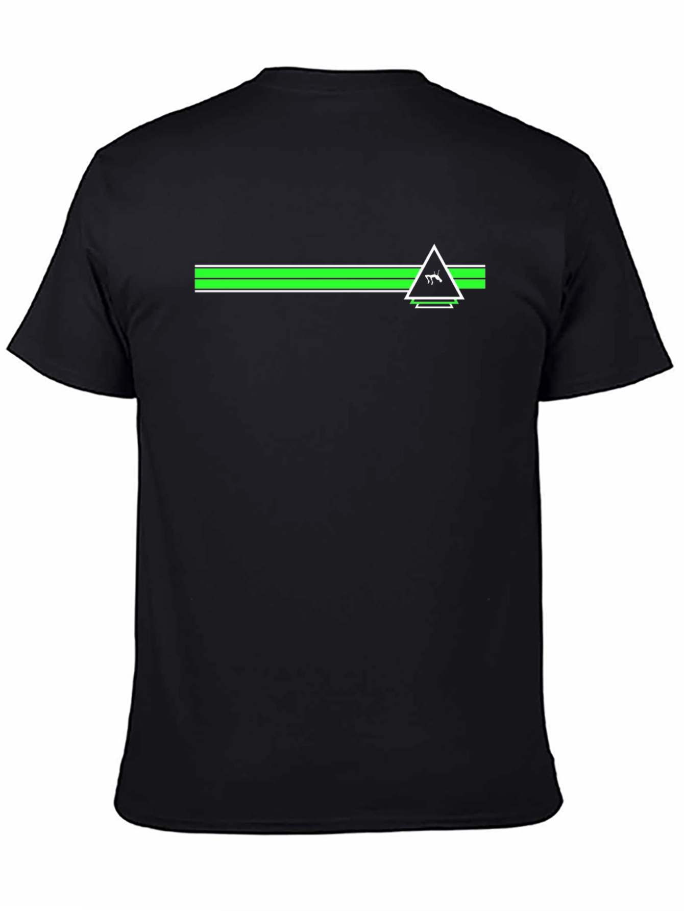 Modern Graphic Tee - Black Shirt with Geometric Design