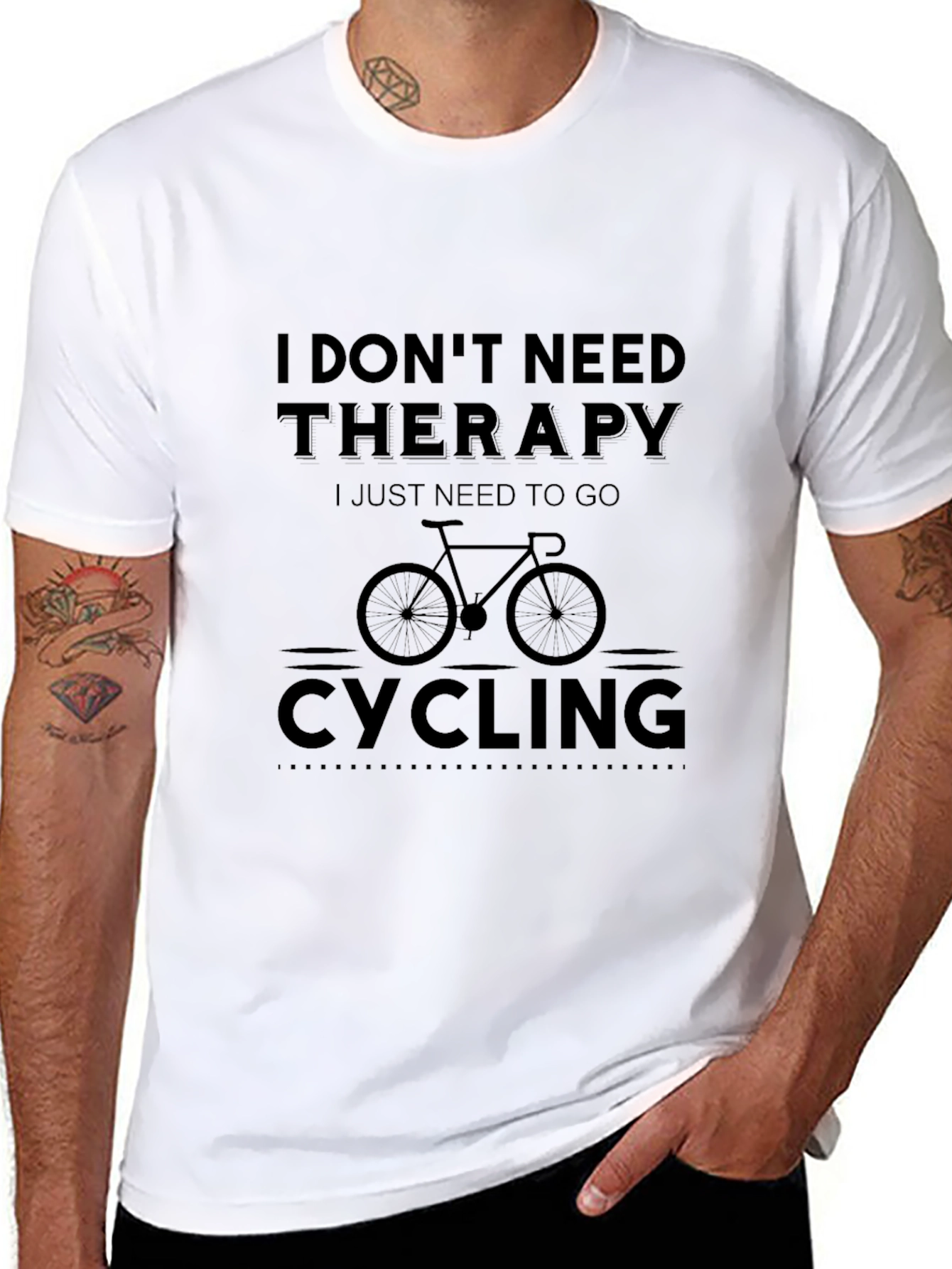 Cycling Therapy Black T-Shirt