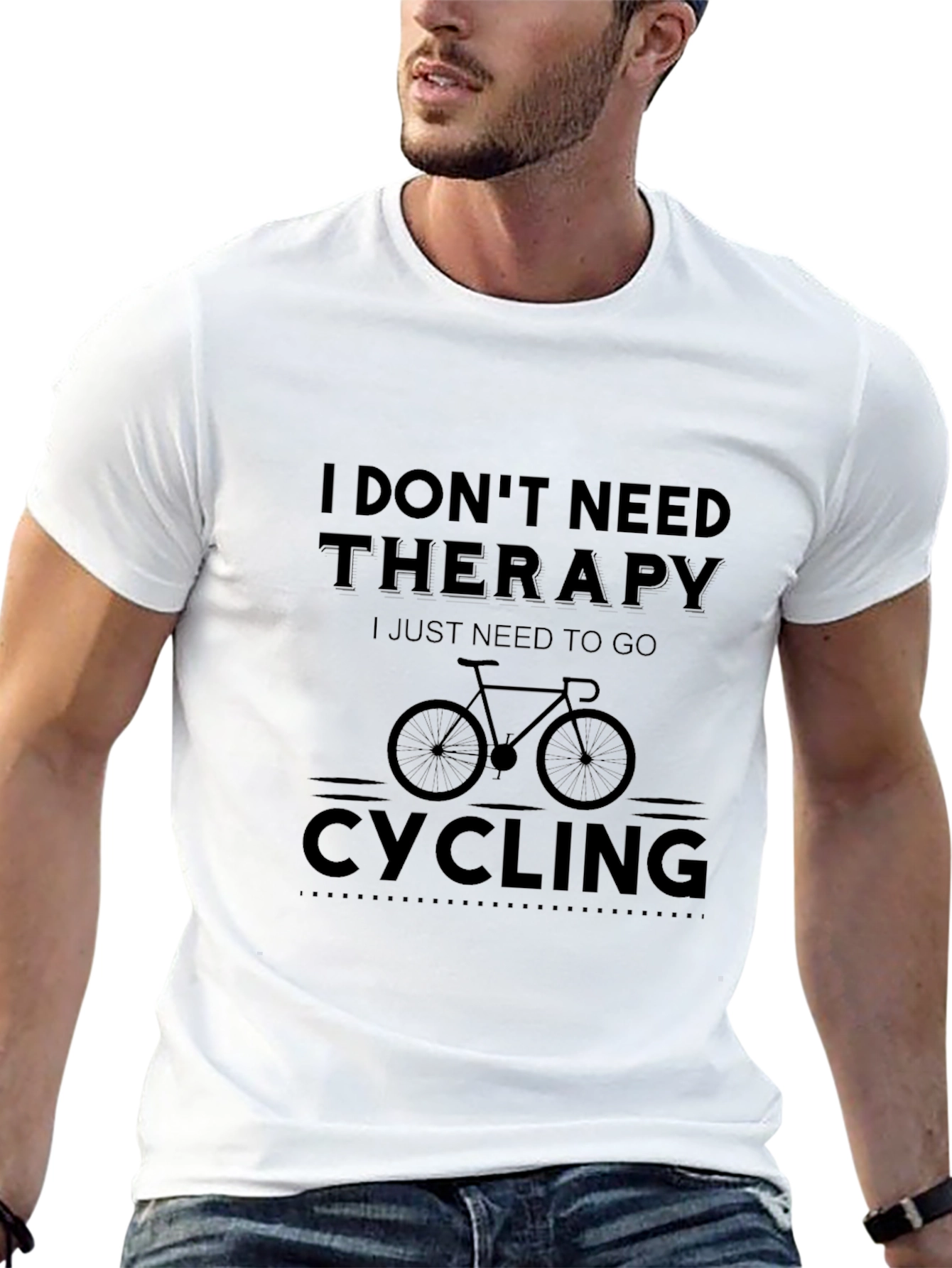 Cycling Therapy Black T-Shirt