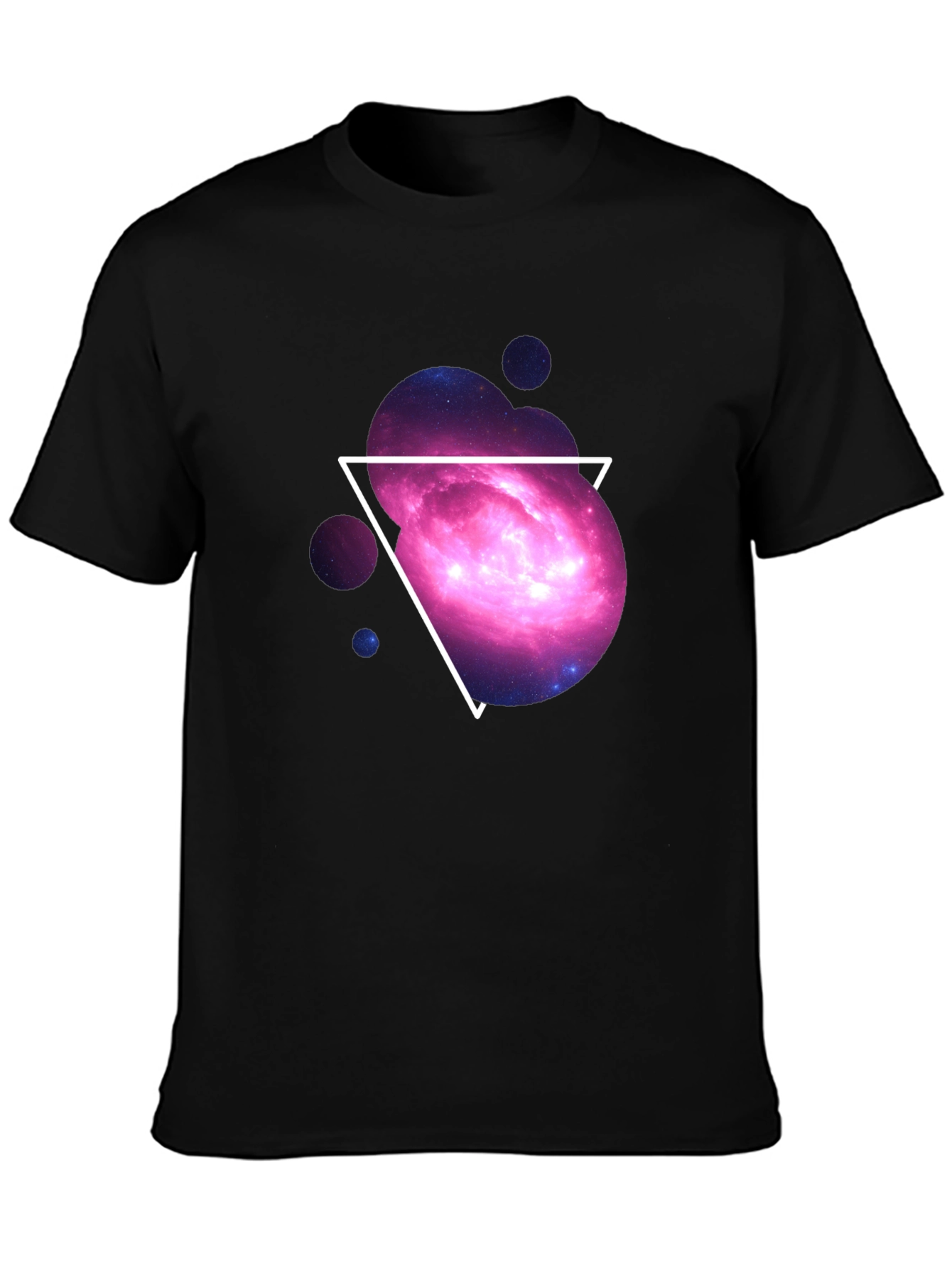 Galaxy Triangle Graphic Tee - Cosmic Style