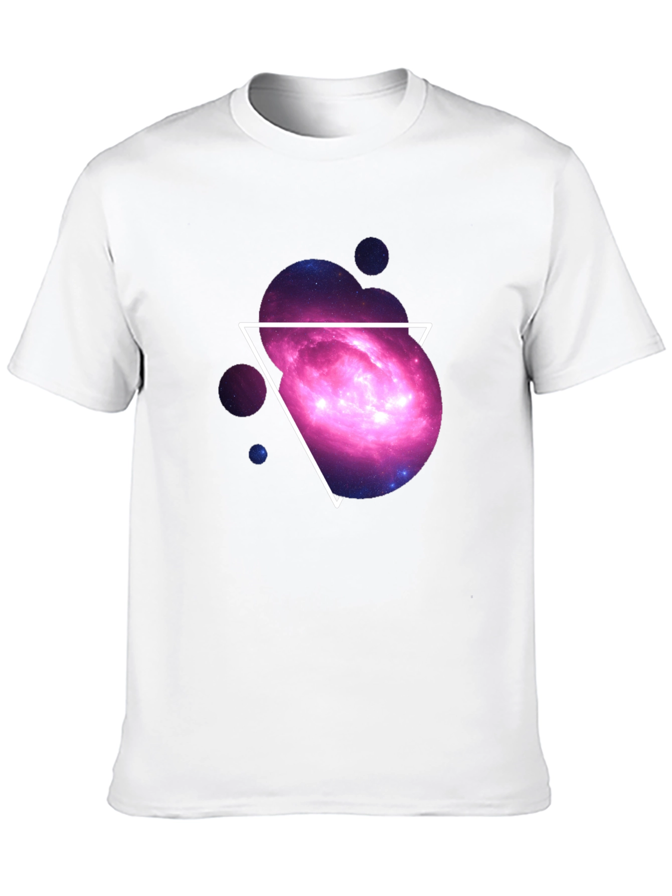 Galaxy Triangle Graphic Tee - Cosmic Style